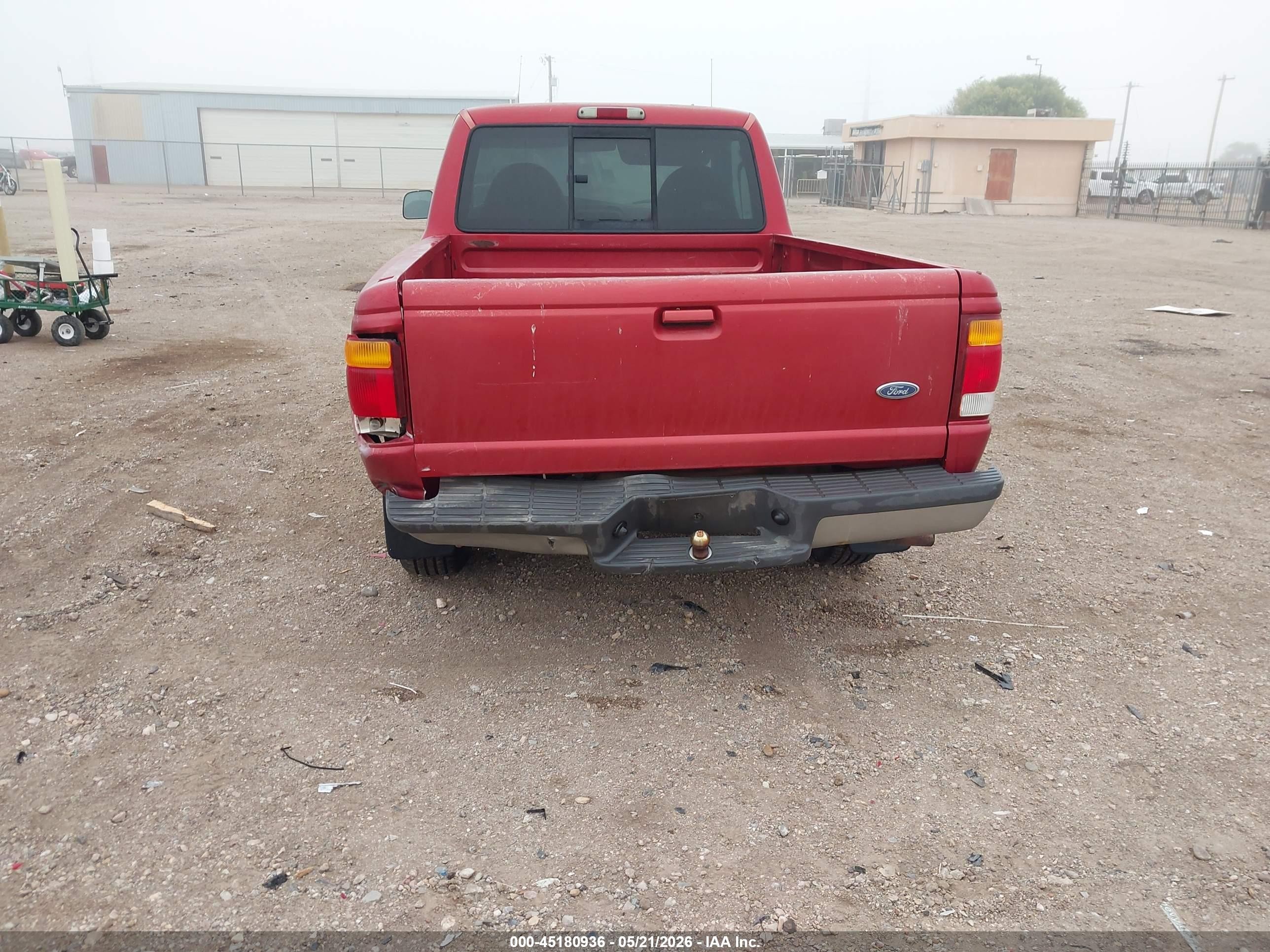 1998 Ford Ranger Splash/xl/xlt Red vin: 1FTYR10C2WUC52567