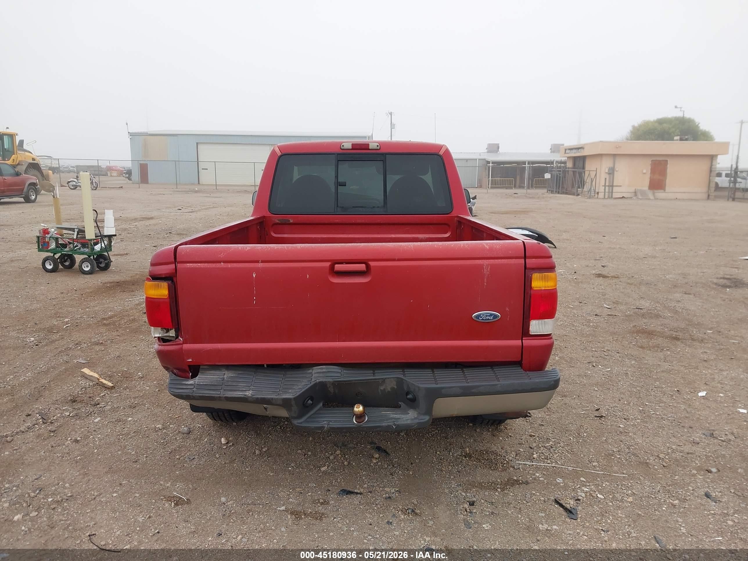 1998 Ford Ranger Splash/xl/xlt Red vin: 1FTYR10C2WUC52567