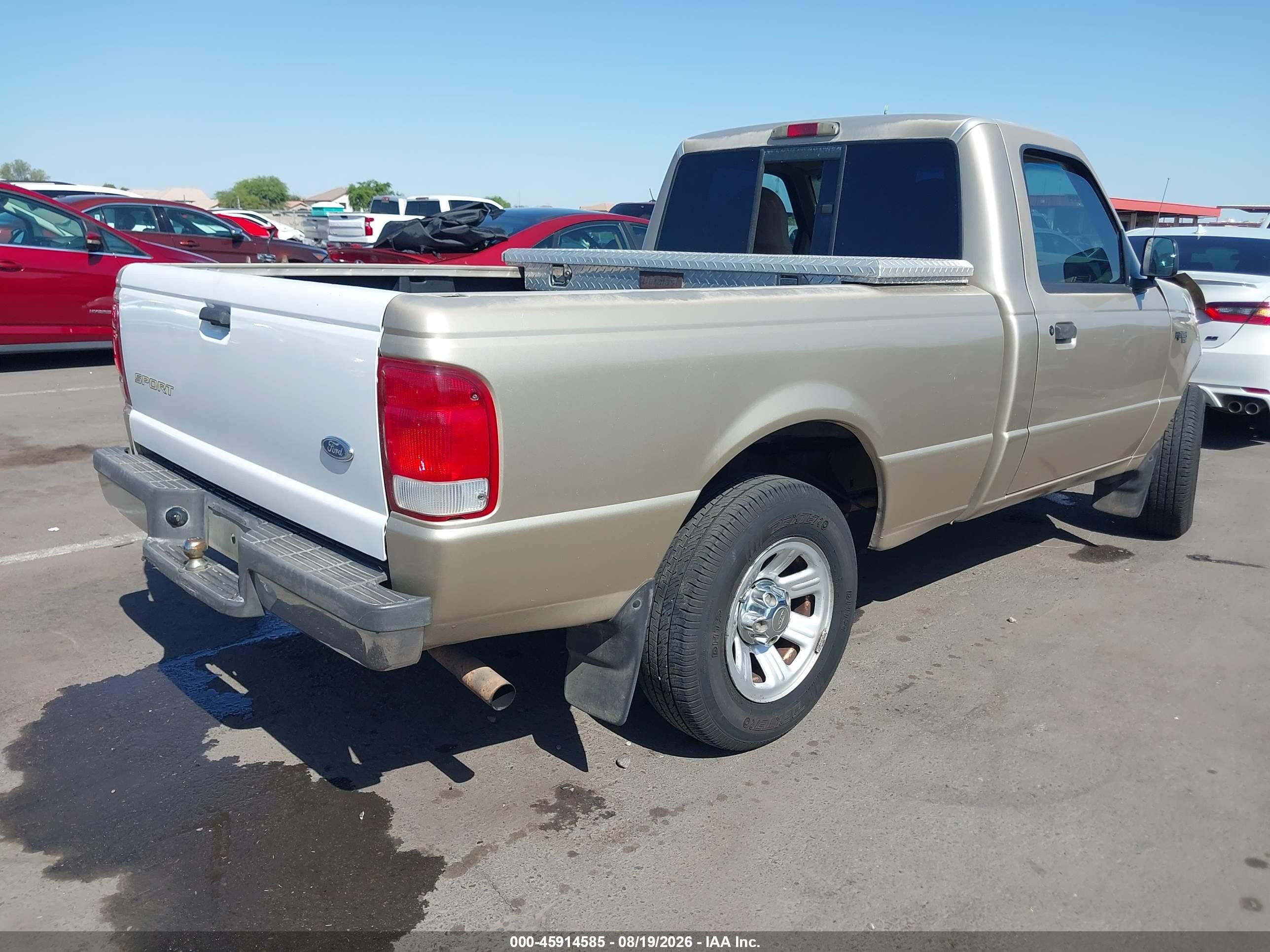 2000 Ford Ranger Xl/xlt Золотой vin: 1FTYR10C2YPA32492