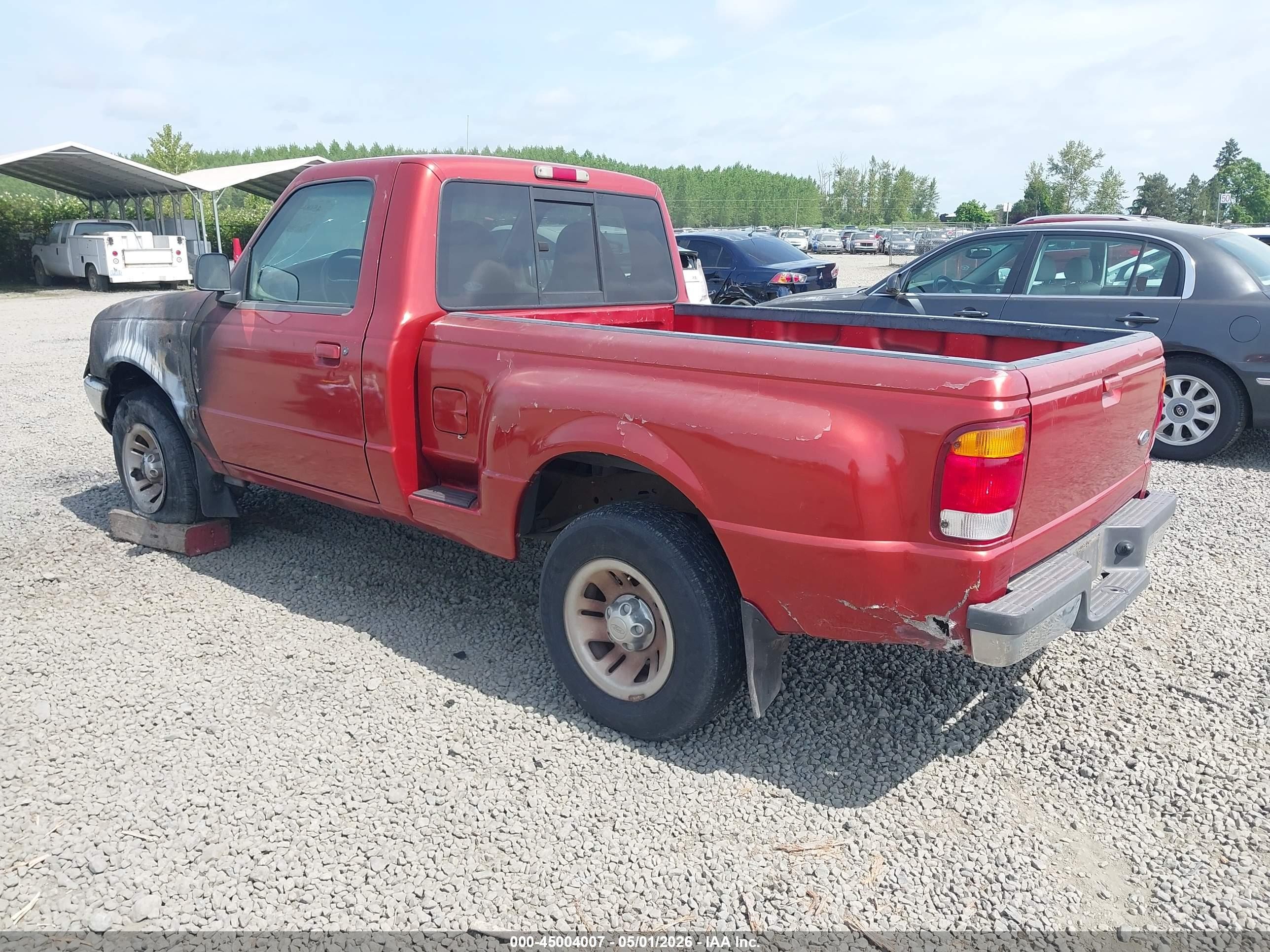 1998 Ford Ranger Splash/xl/xlt Red vin: 1FTYR10C3WPA81195