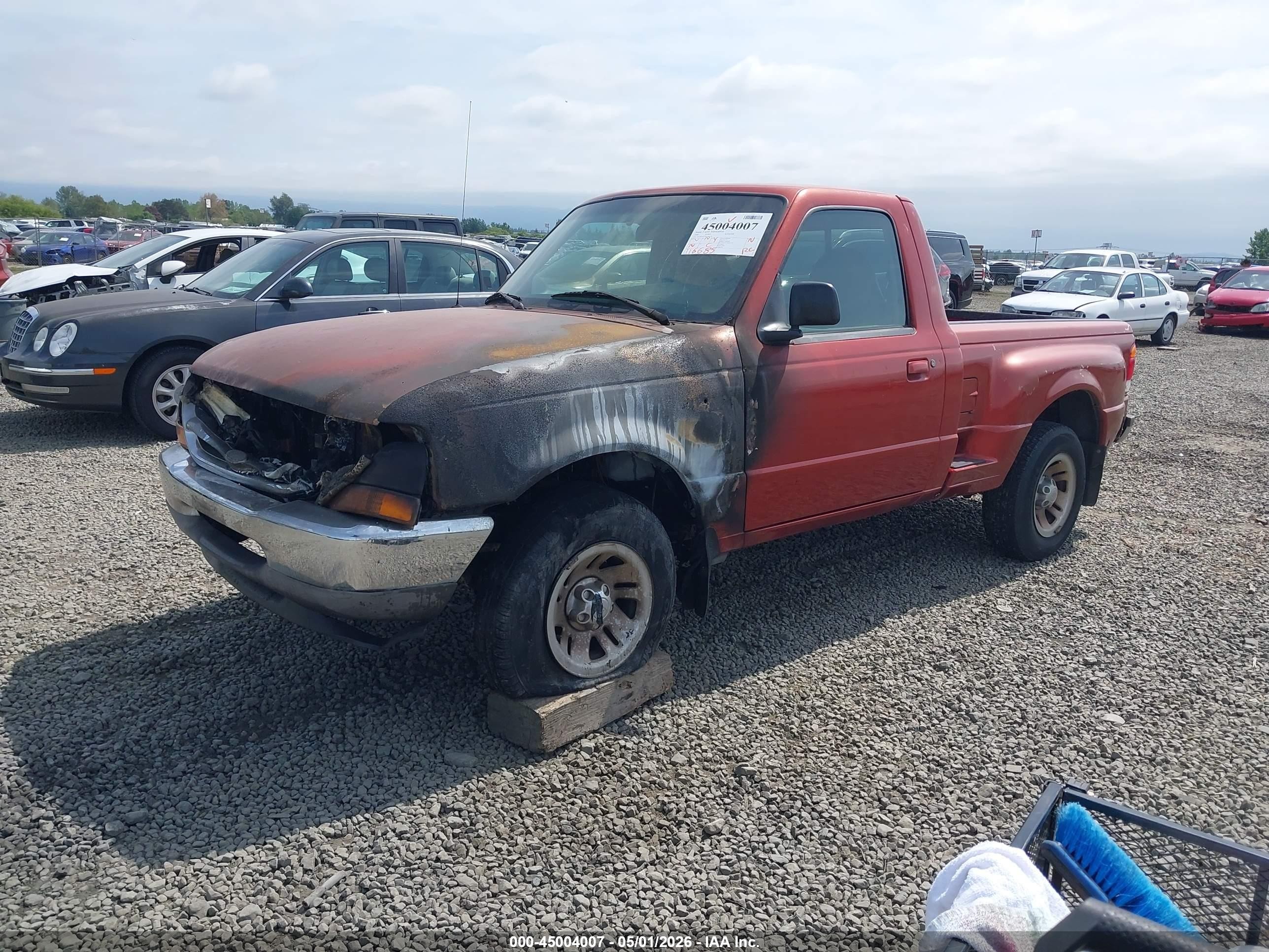 1998 Ford Ranger Splash/xl/xlt Red vin: 1FTYR10C3WPA81195