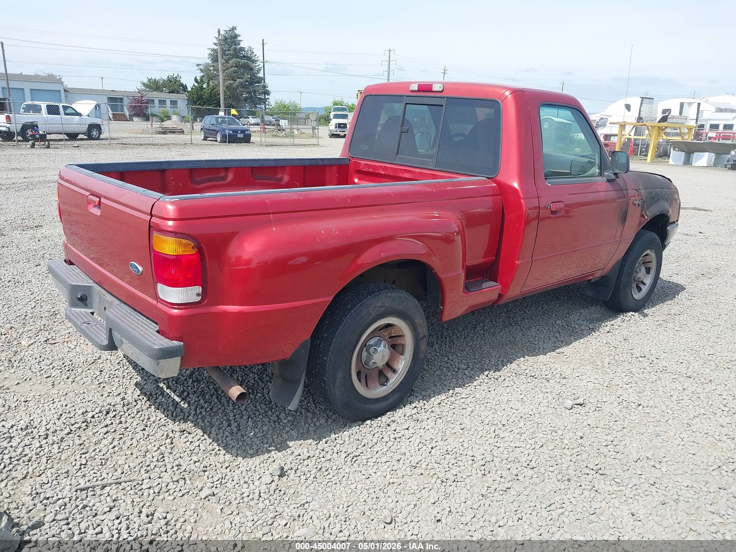 1998 Ford Ranger Splash/xl/xlt Red vin: 1FTYR10C3WPA81195