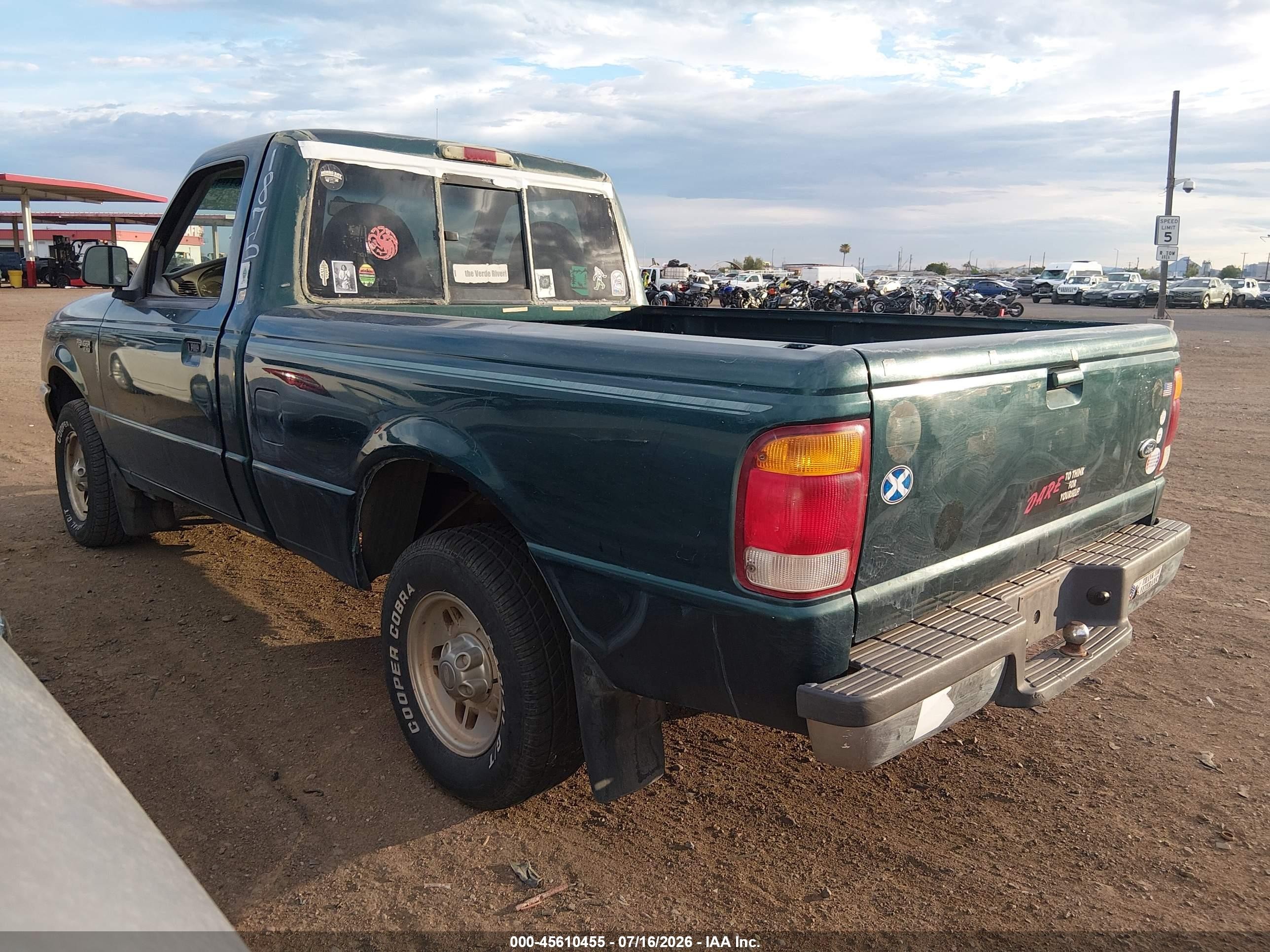 1998 Ford Ranger Splash/xl/xlt Green vin: 1FTYR10C3WUA24724