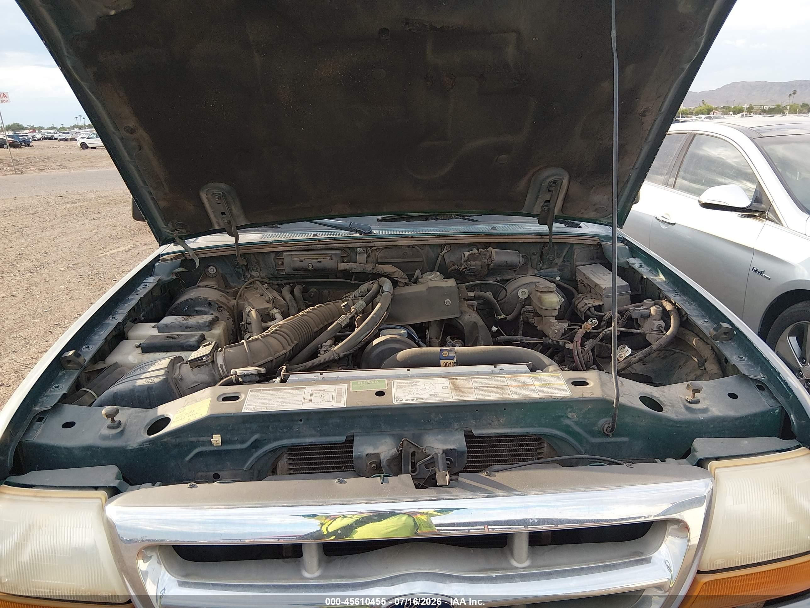 1998 Ford Ranger Splash/xl/xlt Green vin: 1FTYR10C3WUA24724