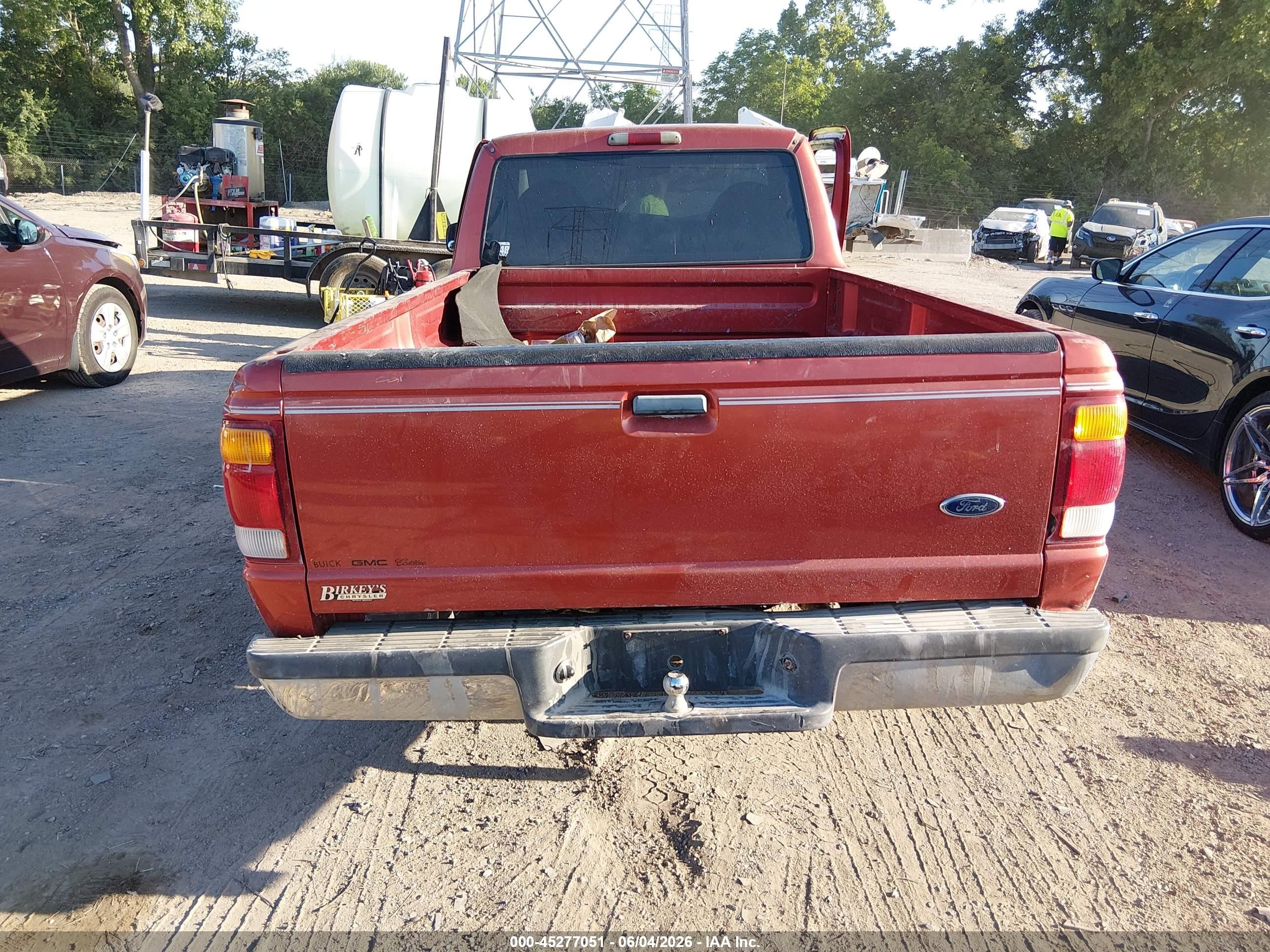 1999 Ford Ranger Xl/xlt Orange vin: 1FTYR10C3XUA00280