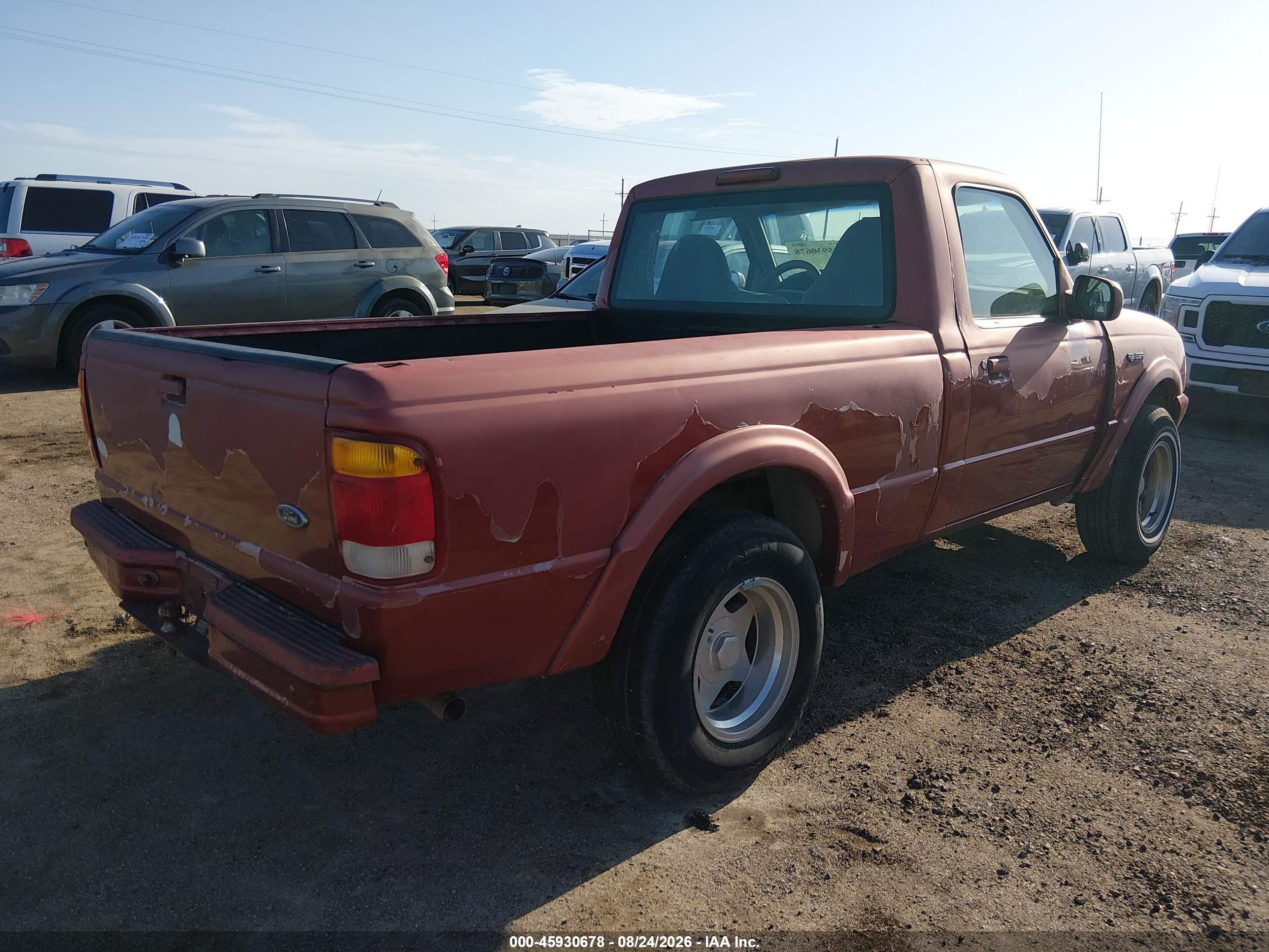 1999 Ford Ranger Xl/xlt Burgundy vin: 1FTYR10C3XUA29634