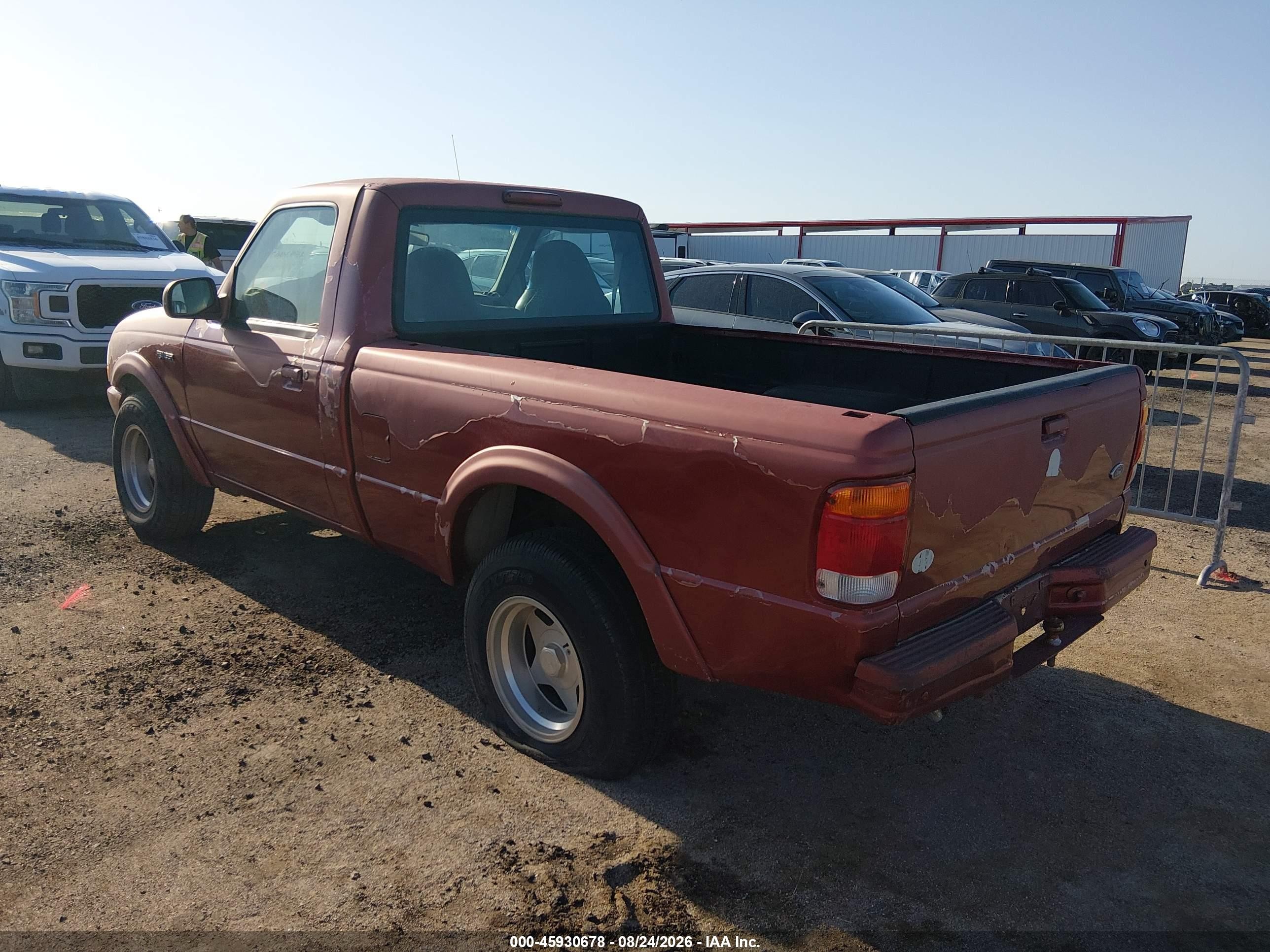 1999 Ford Ranger Xl/xlt Burgundy vin: 1FTYR10C3XUA29634