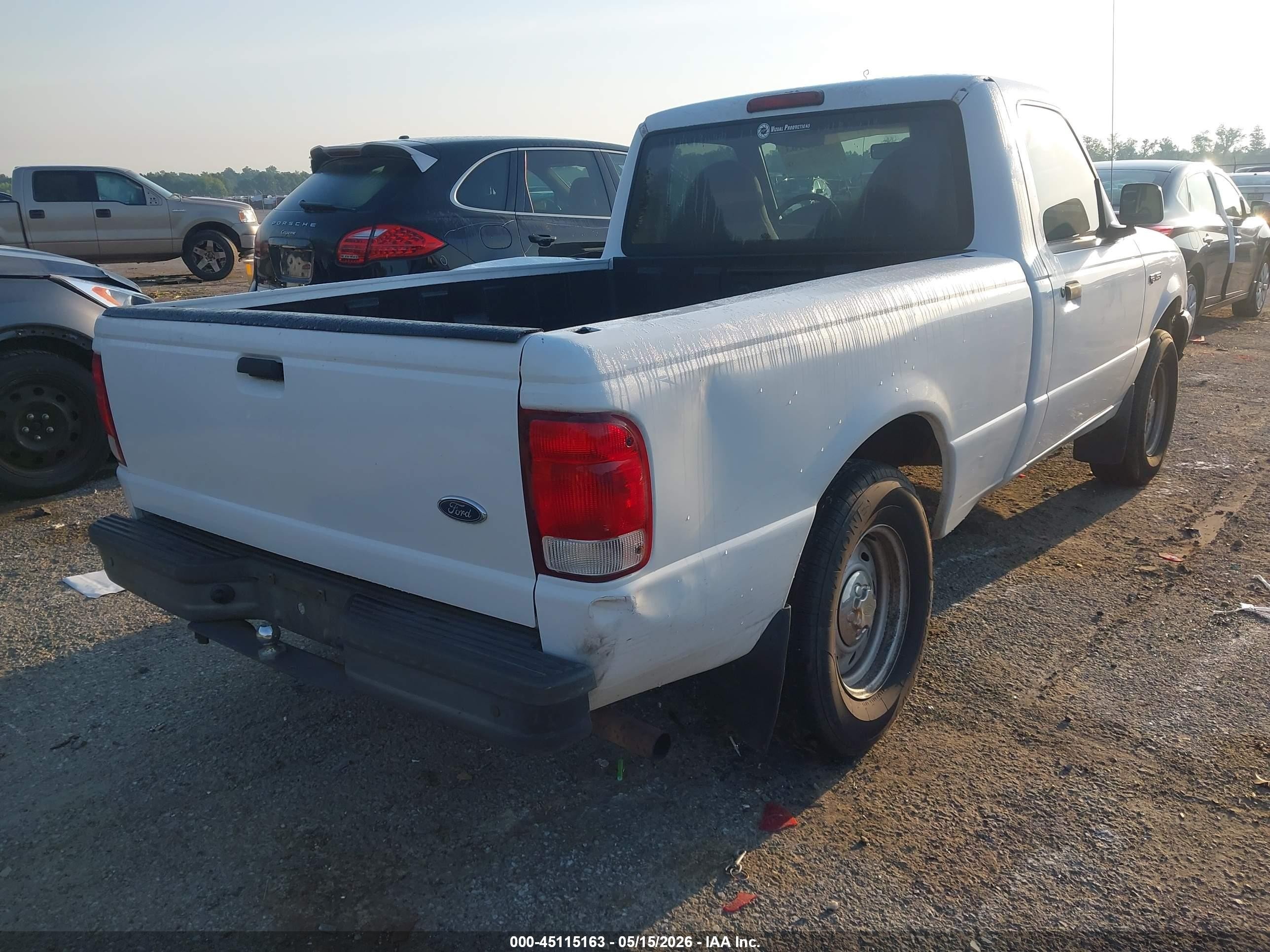 2000 Ford Ranger Xl/xlt White vin: 1FTYR10C3YPA42836