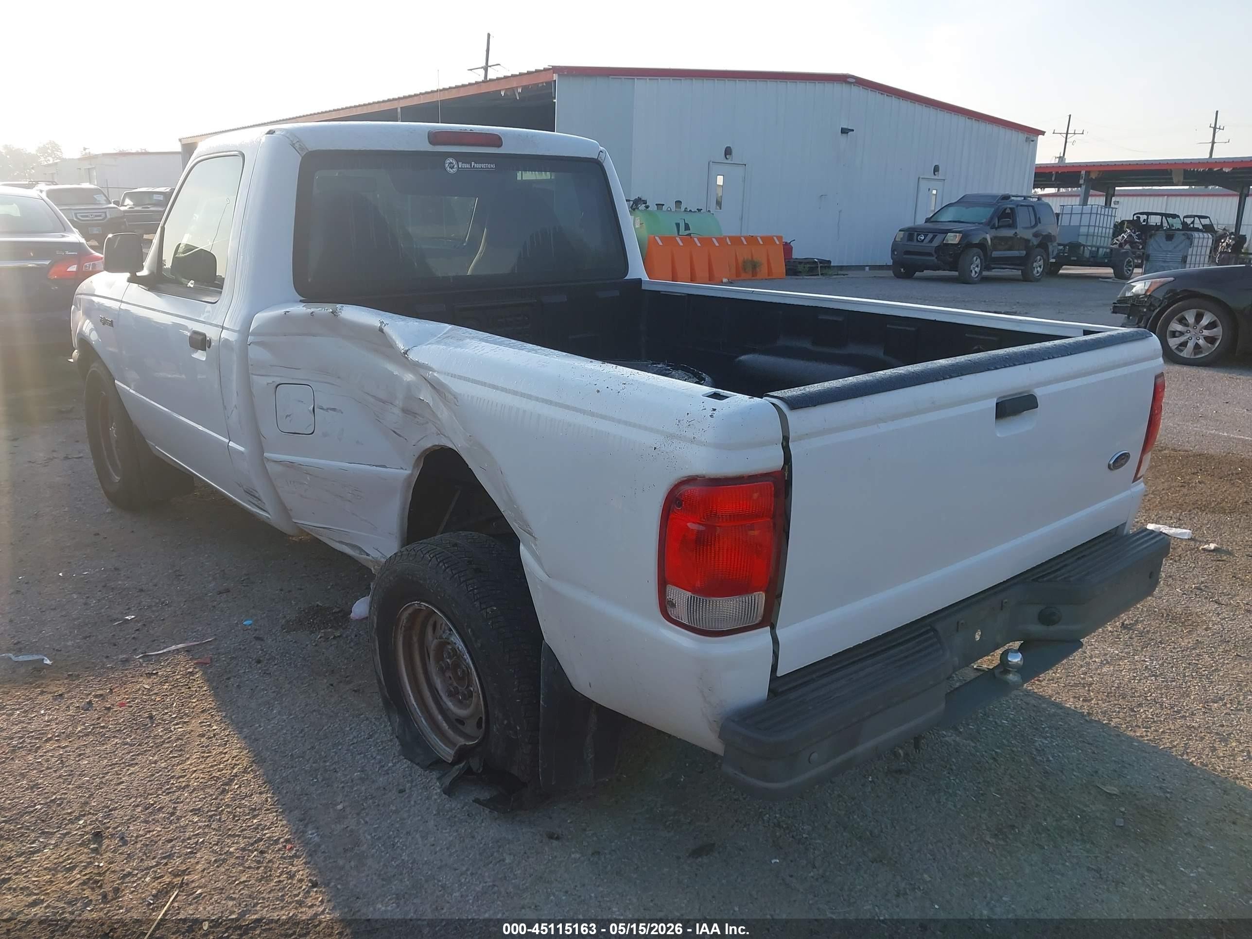 2000 Ford Ranger Xl/xlt White vin: 1FTYR10C3YPA42836