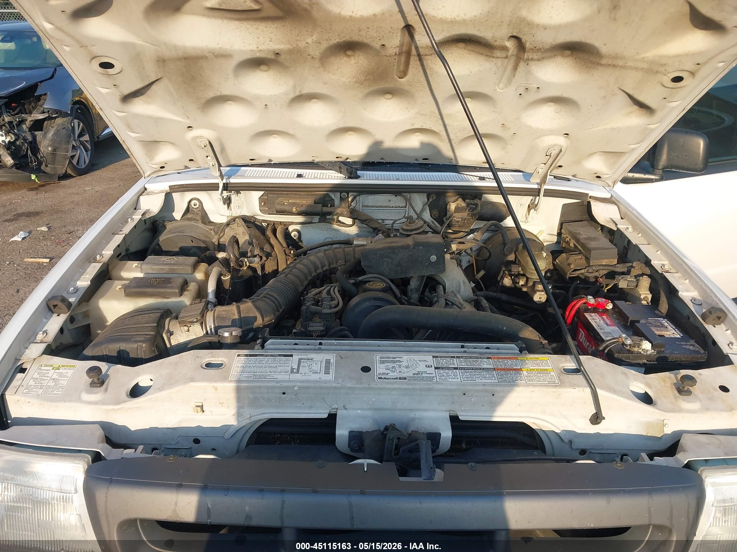 2000 Ford Ranger Xl/xlt White vin: 1FTYR10C3YPA42836