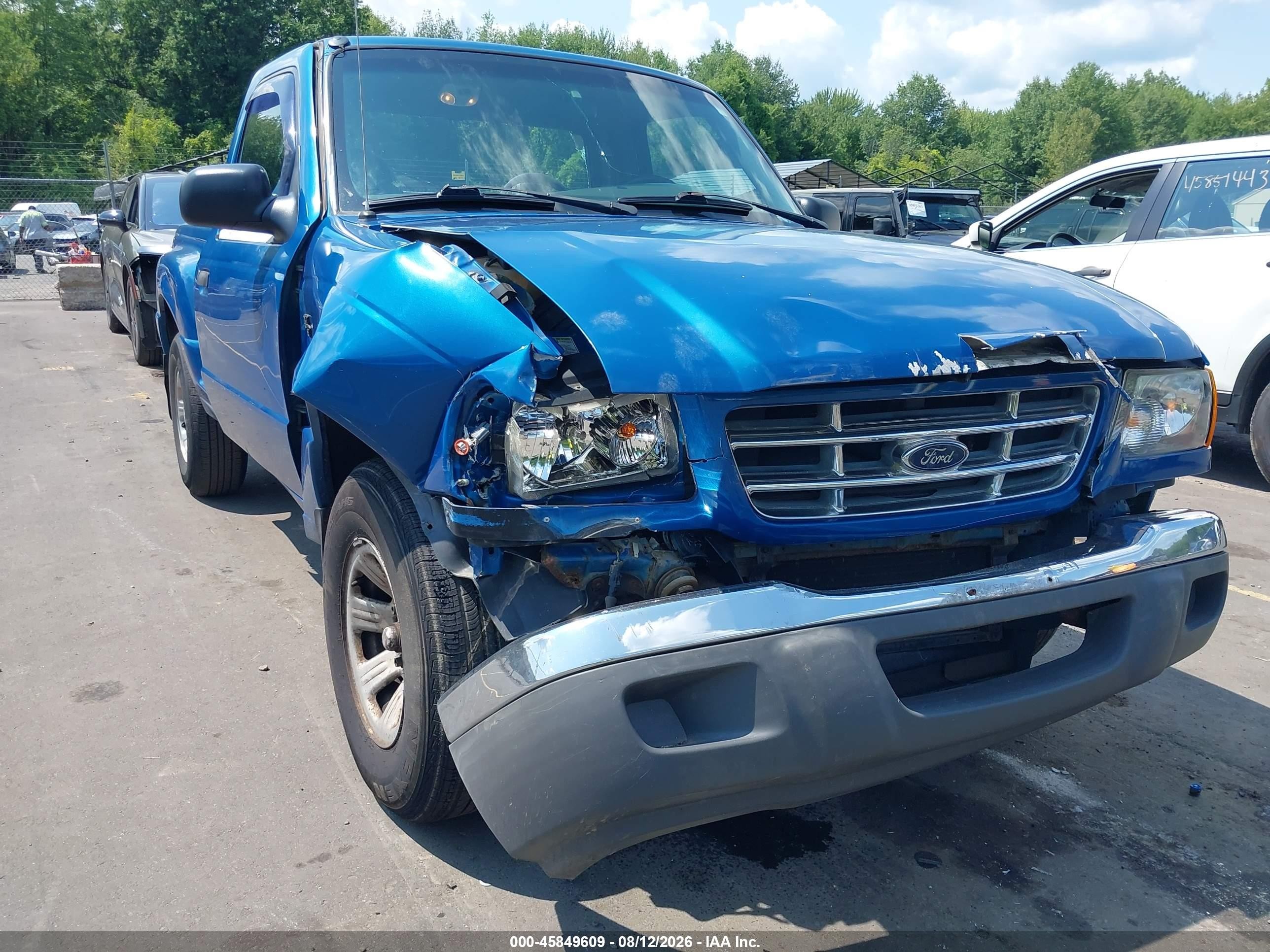 2001 Ford Ranger Xl/xlt Blue vin: 1FTYR10C41PA10211