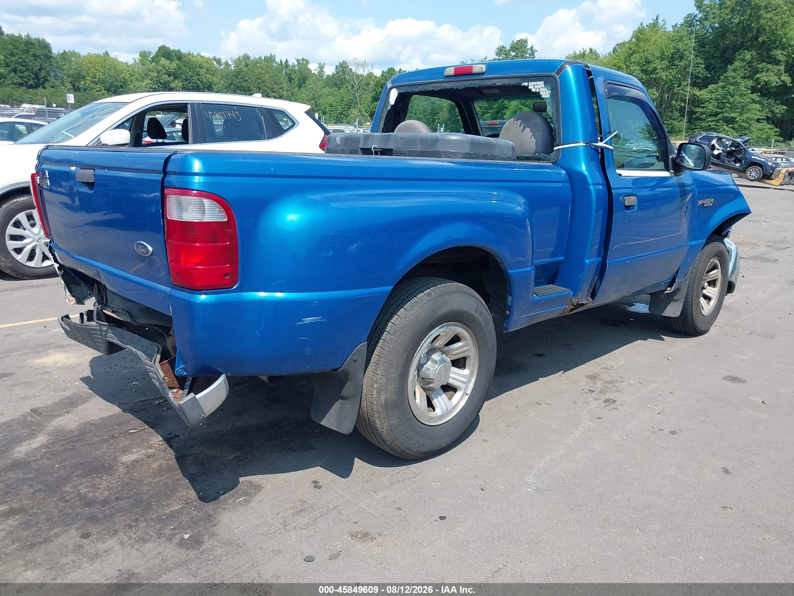 2001 Ford Ranger Xl/xlt Blue vin: 1FTYR10C41PA10211