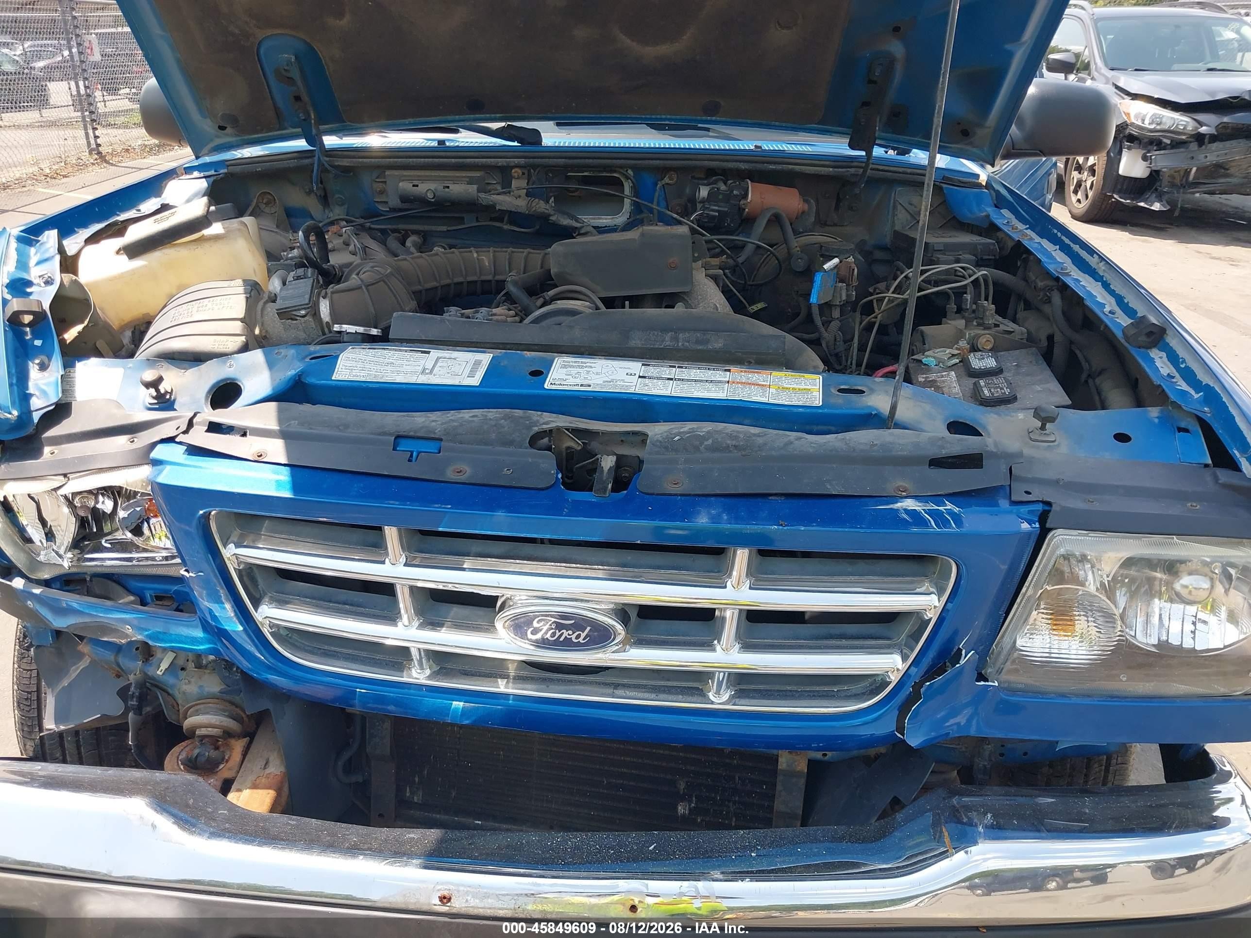 2001 Ford Ranger Xl/xlt Blue vin: 1FTYR10C41PA10211
