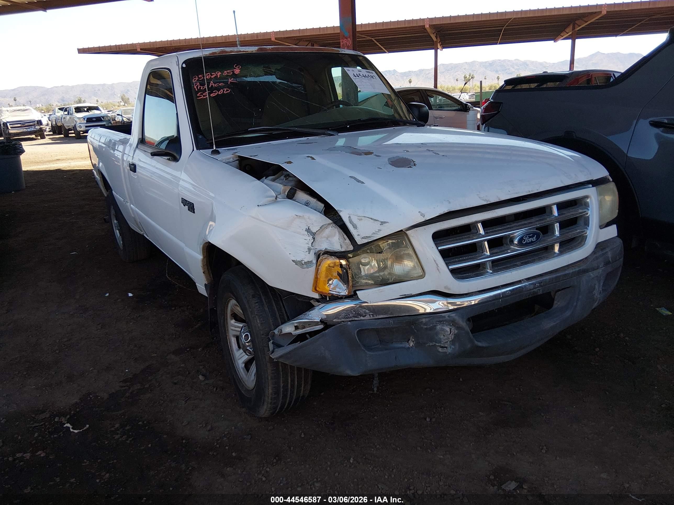 2001 Ford Ranger Xl/xlt White vin: 1FTYR10C41PA22259
