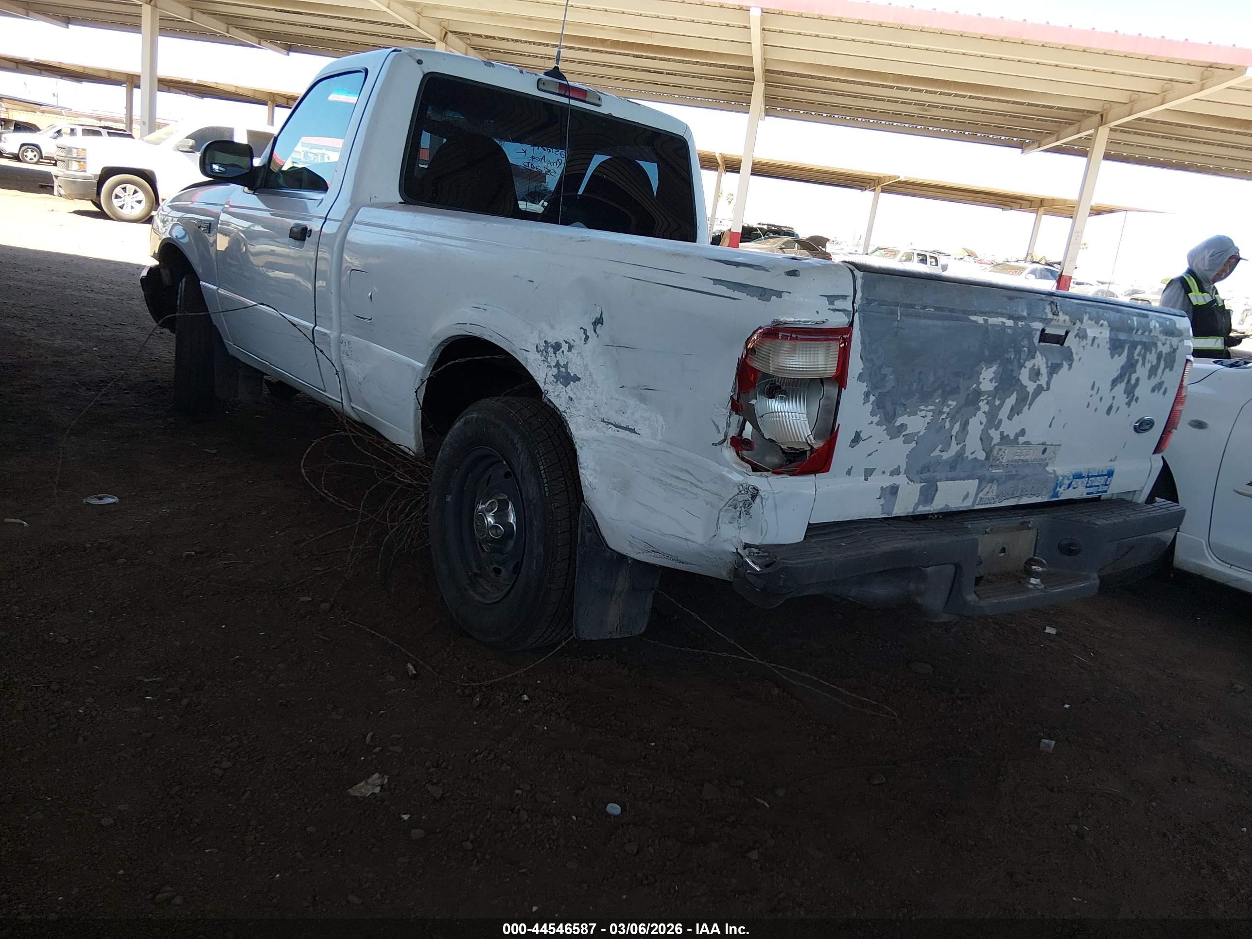 2001 Ford Ranger Xl/xlt White vin: 1FTYR10C41PA22259