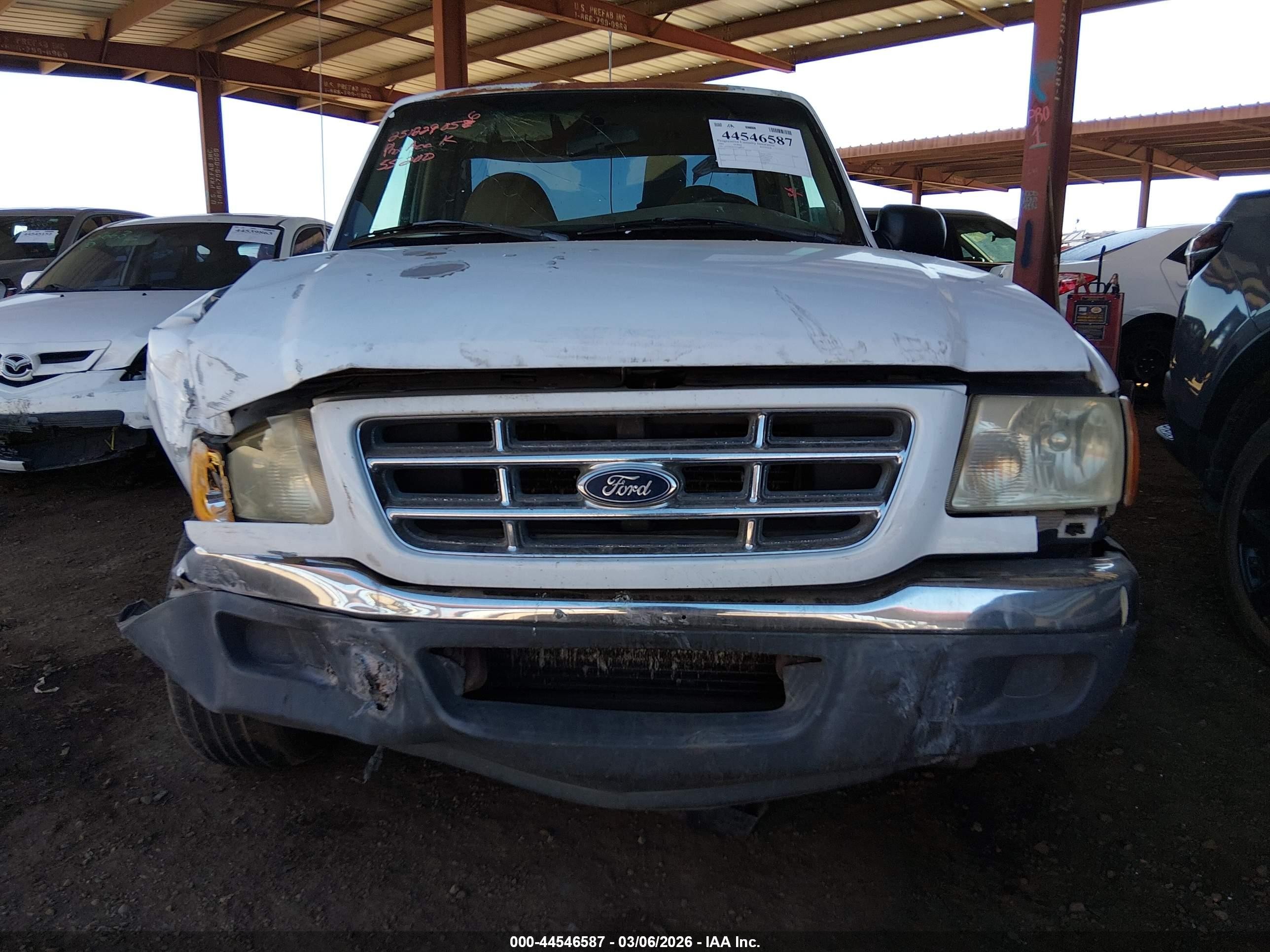 2001 Ford Ranger Xl/xlt White vin: 1FTYR10C41PA22259