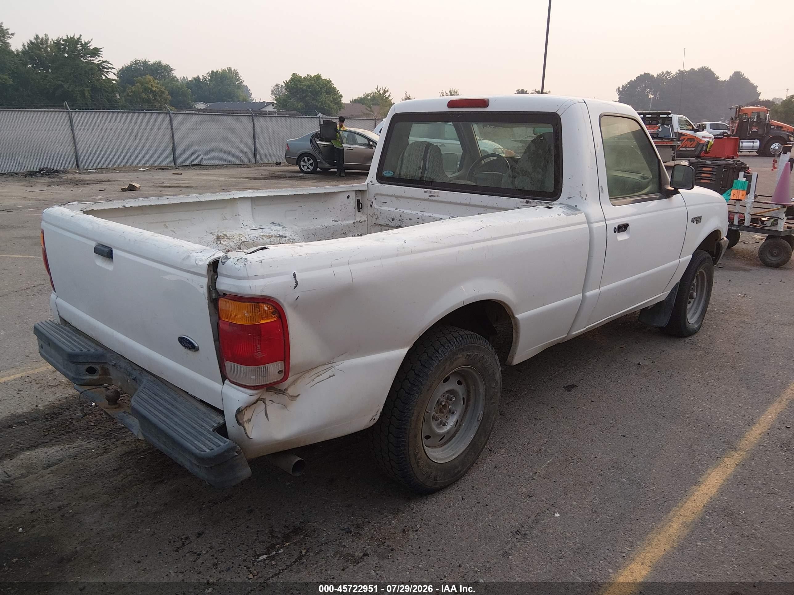 1998 Ford Ranger Splash/xl/xlt White vin: 1FTYR10C4WPA92092