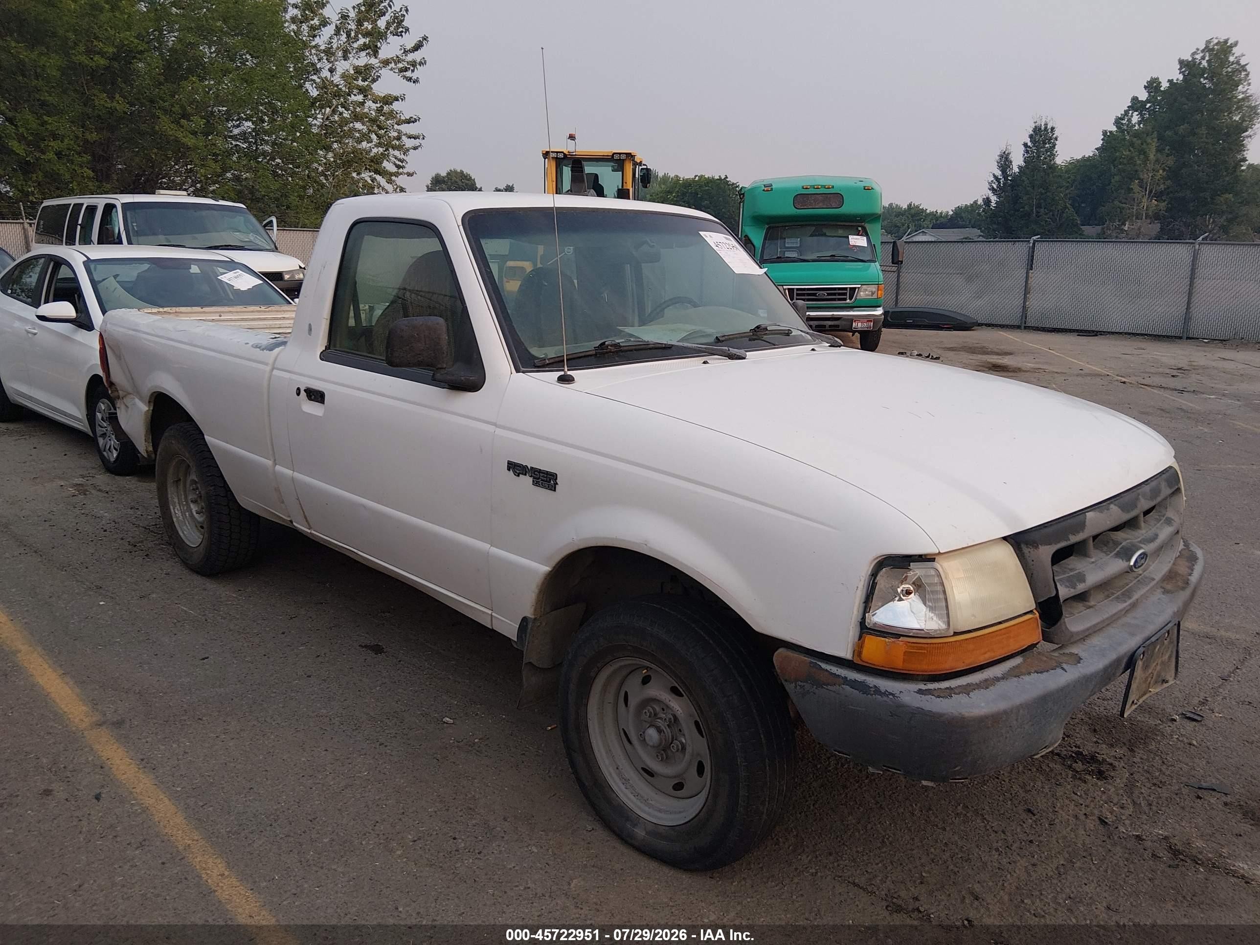 1998 Ford Ranger Splash/xl/xlt White vin: 1FTYR10C4WPA92092