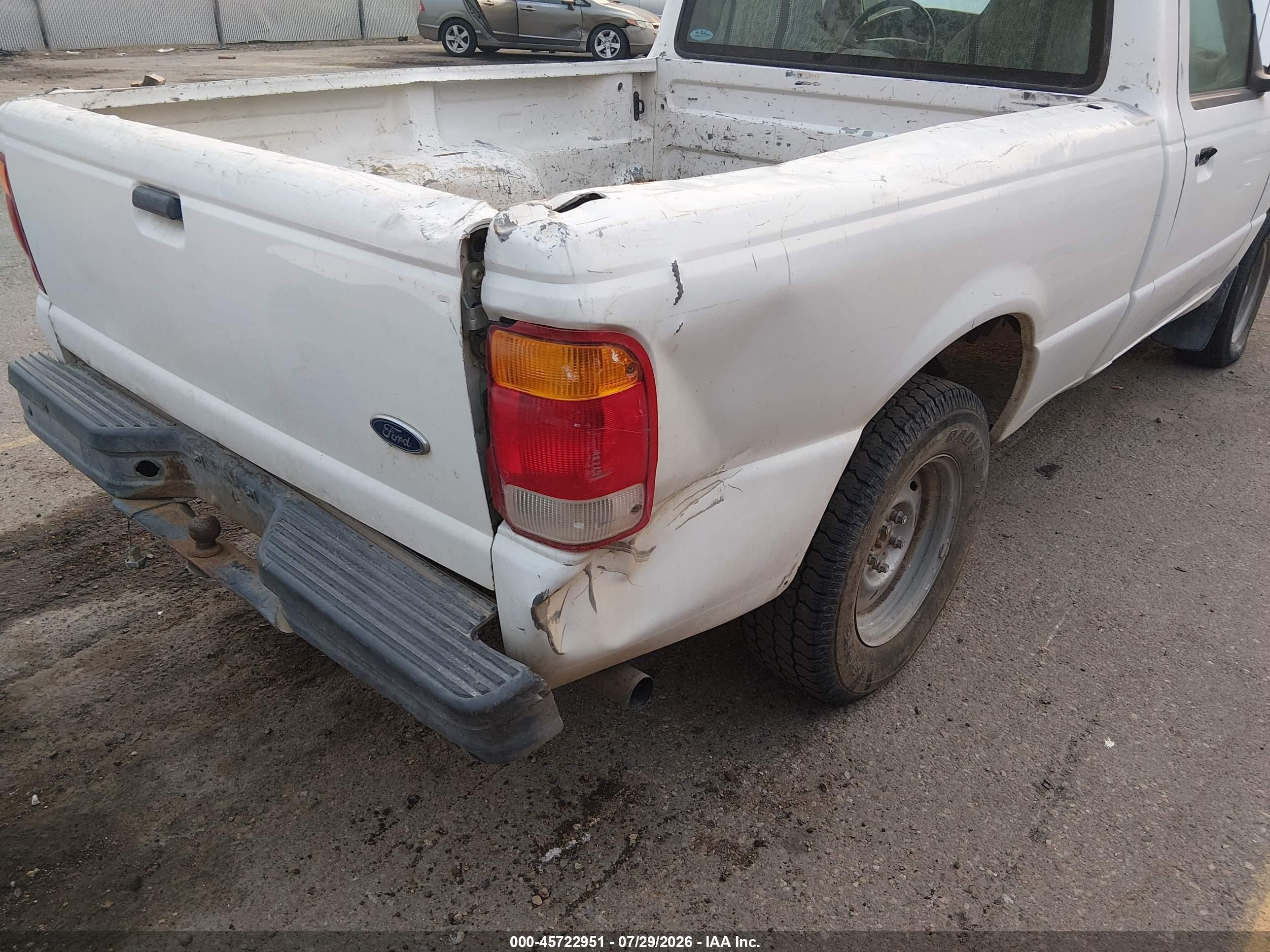 1998 Ford Ranger Splash/xl/xlt White vin: 1FTYR10C4WPA92092