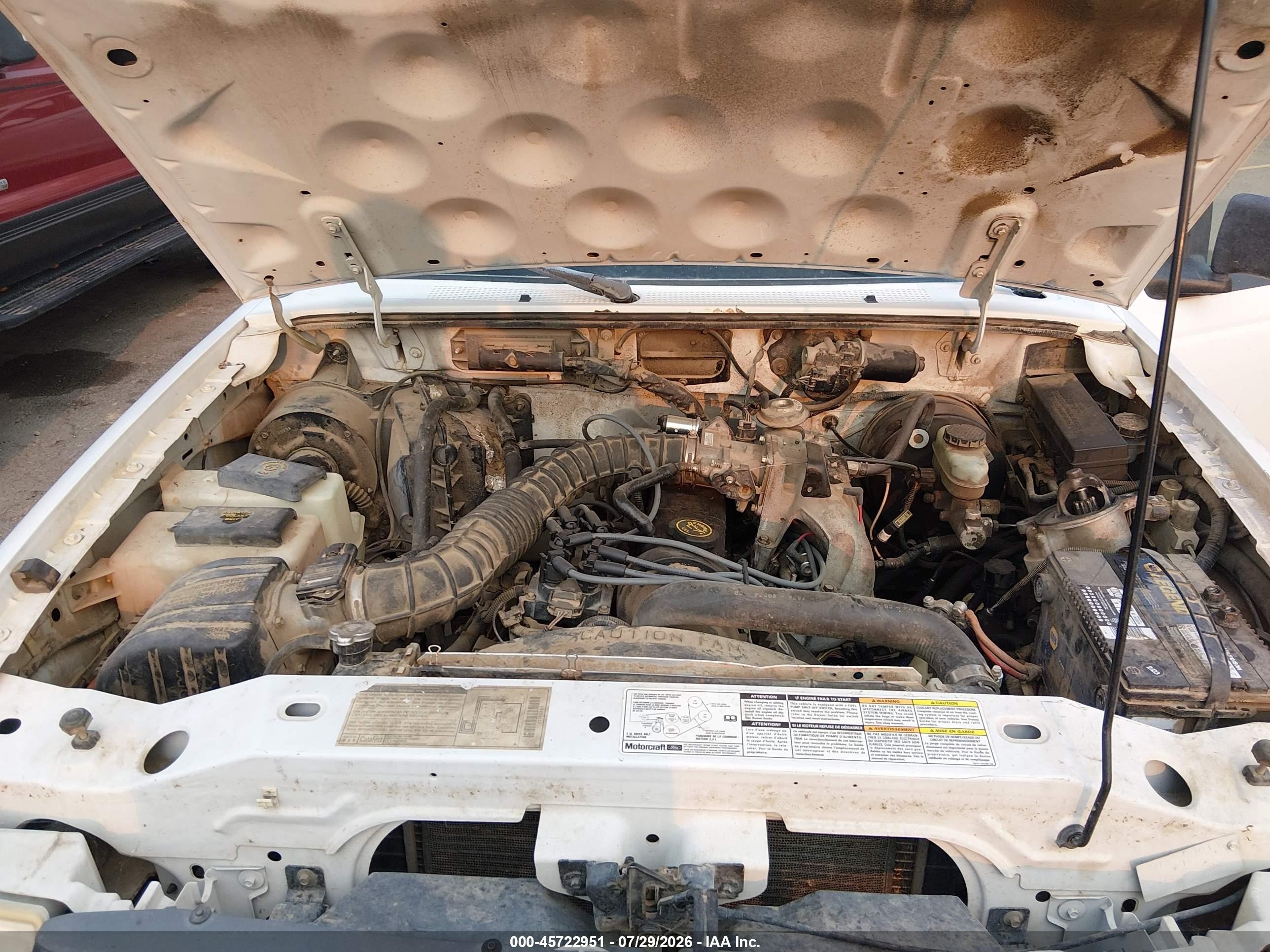 1998 Ford Ranger Splash/xl/xlt White vin: 1FTYR10C4WPA92092