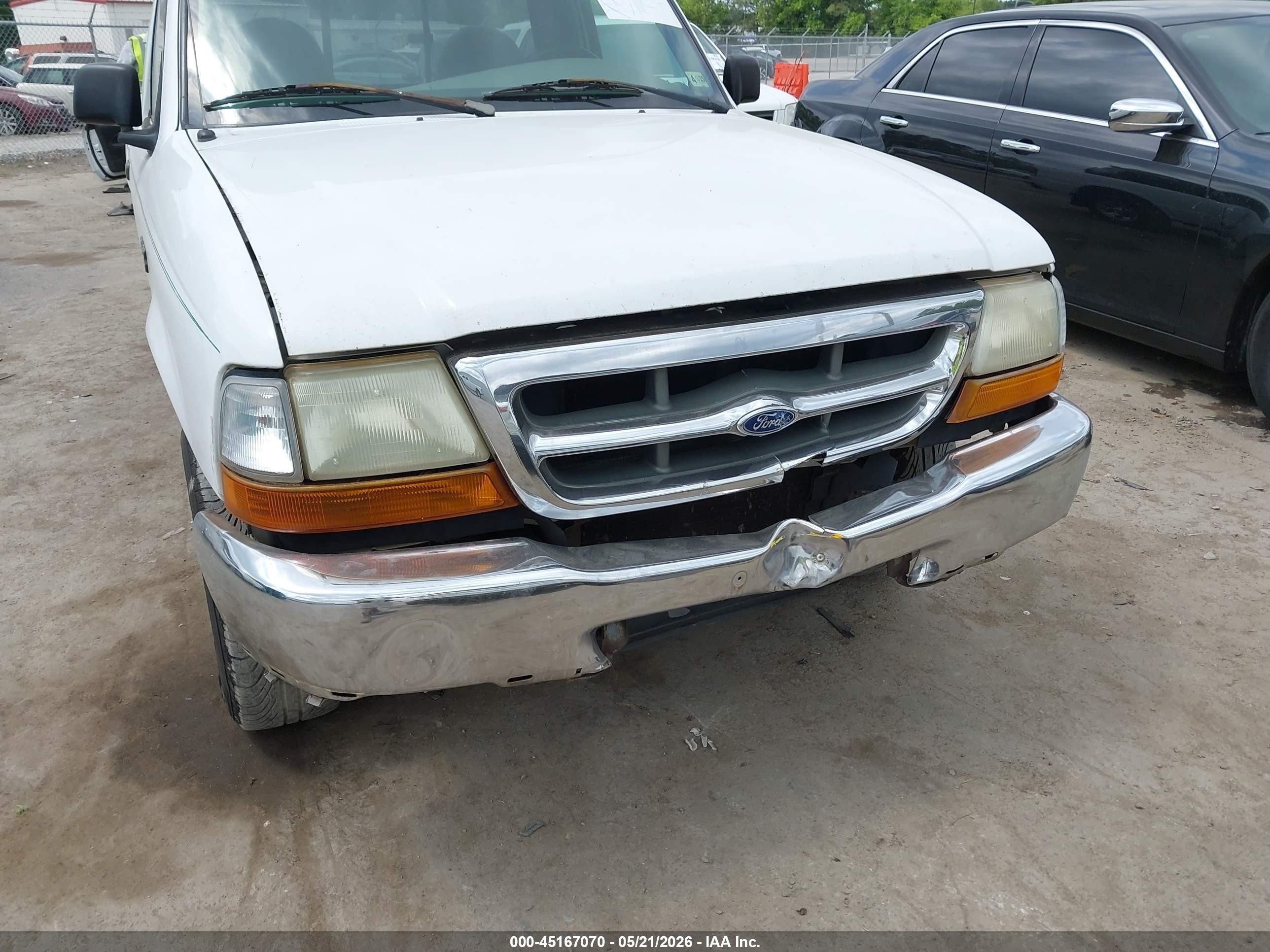 2000 Ford Ranger Xl/xlt White vin: 1FTYR10C4YTB45349