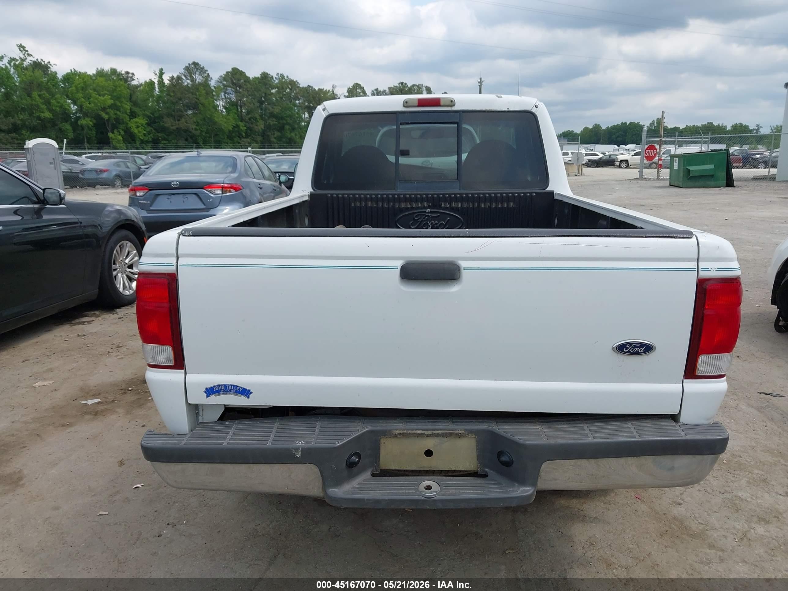 2000 Ford Ranger Xl/xlt White vin: 1FTYR10C4YTB45349