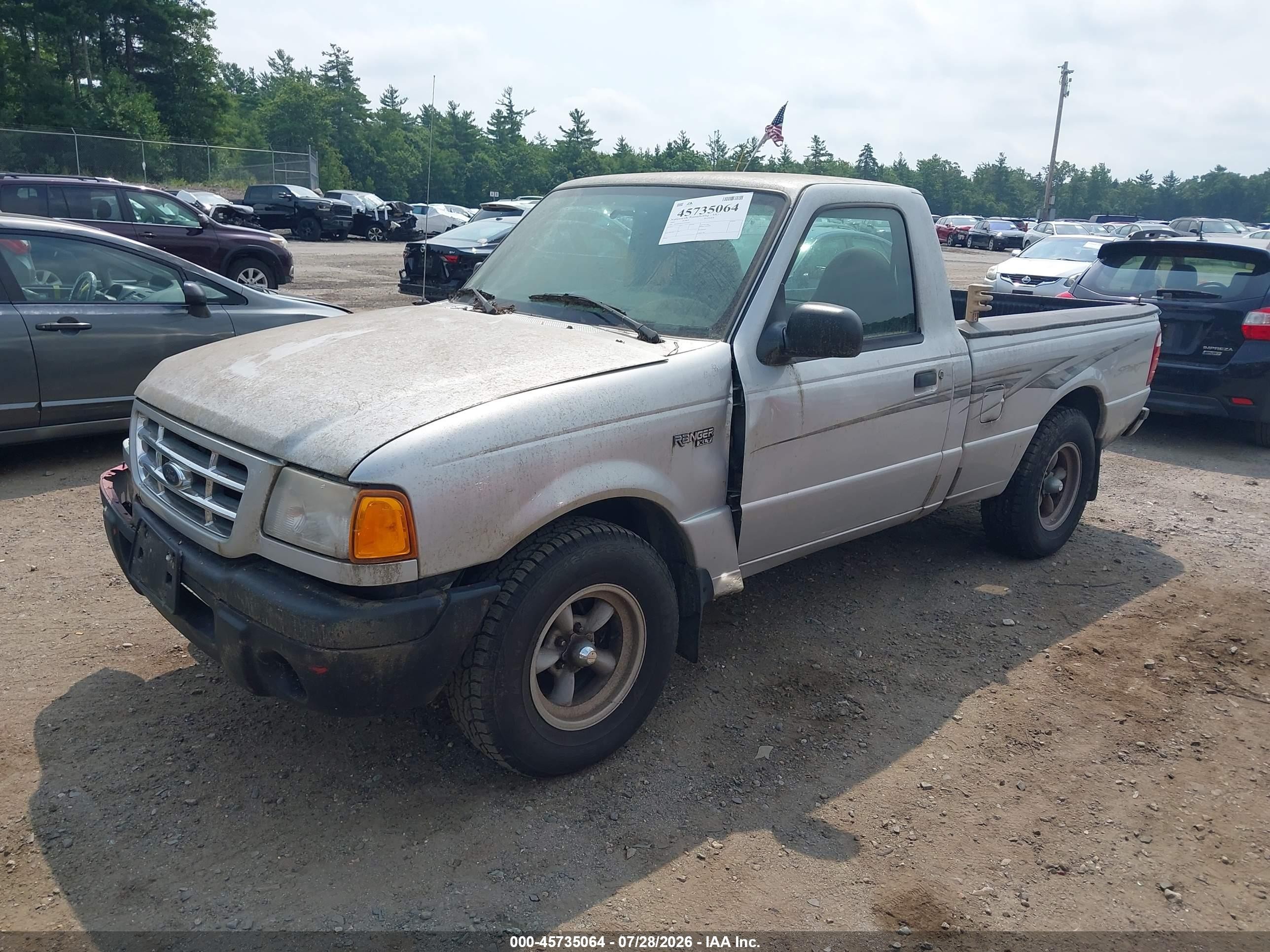 2001 Ford Ranger Xl/xlt Серебряный vin: 1FTYR10C51TA20592