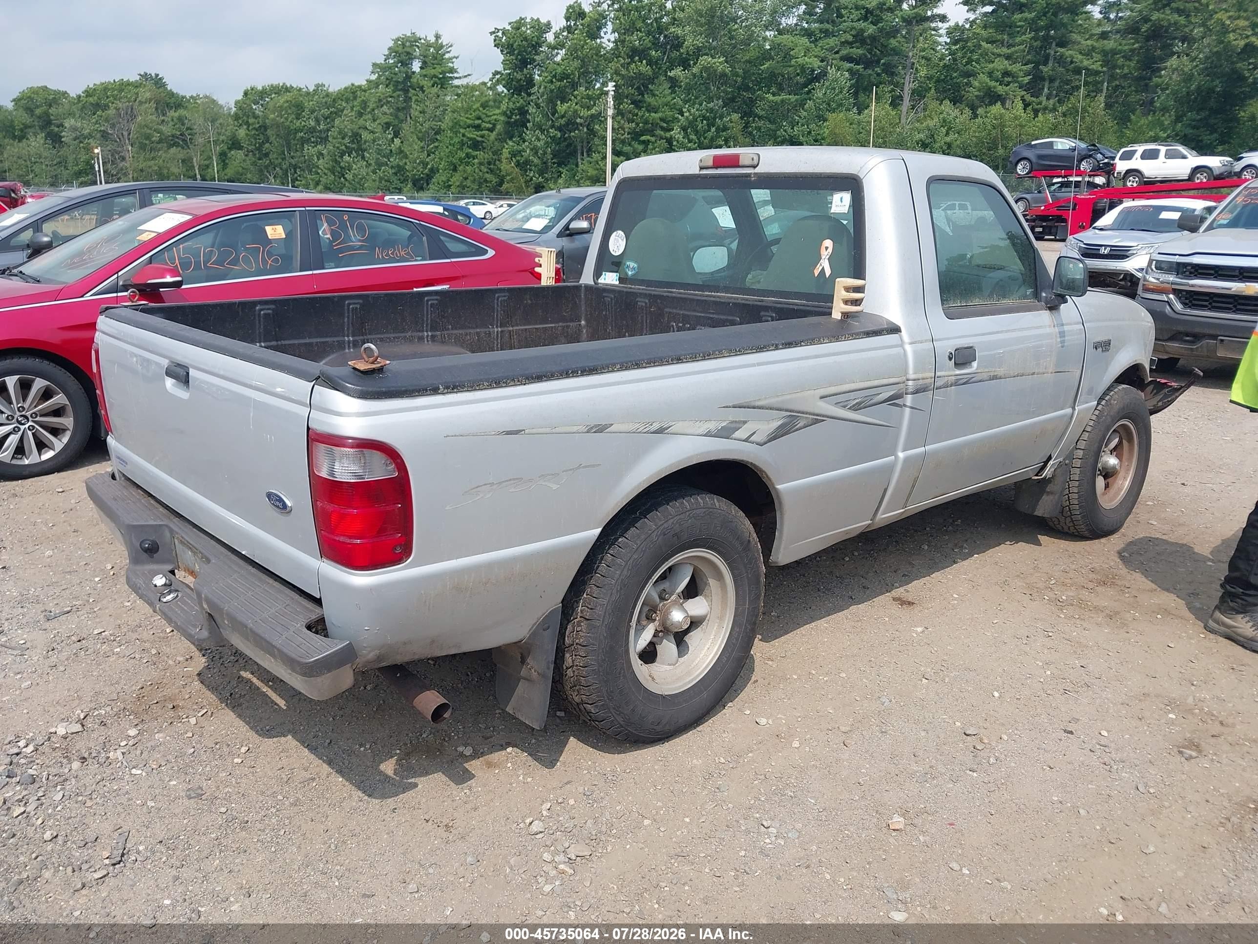 2001 Ford Ranger Xl/xlt Серебряный vin: 1FTYR10C51TA20592