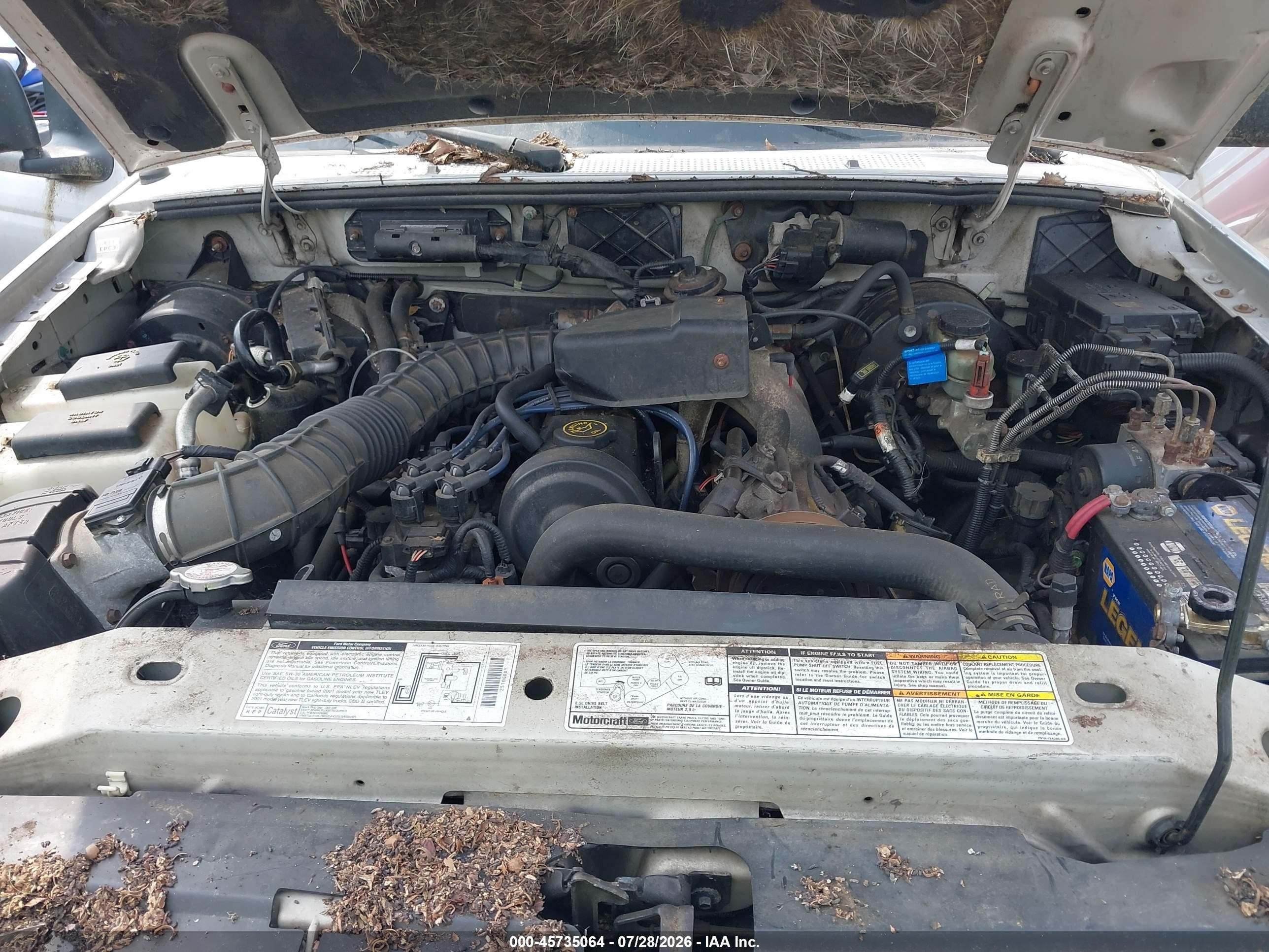 2001 Ford Ranger Xl/xlt Серебряный vin: 1FTYR10C51TA20592