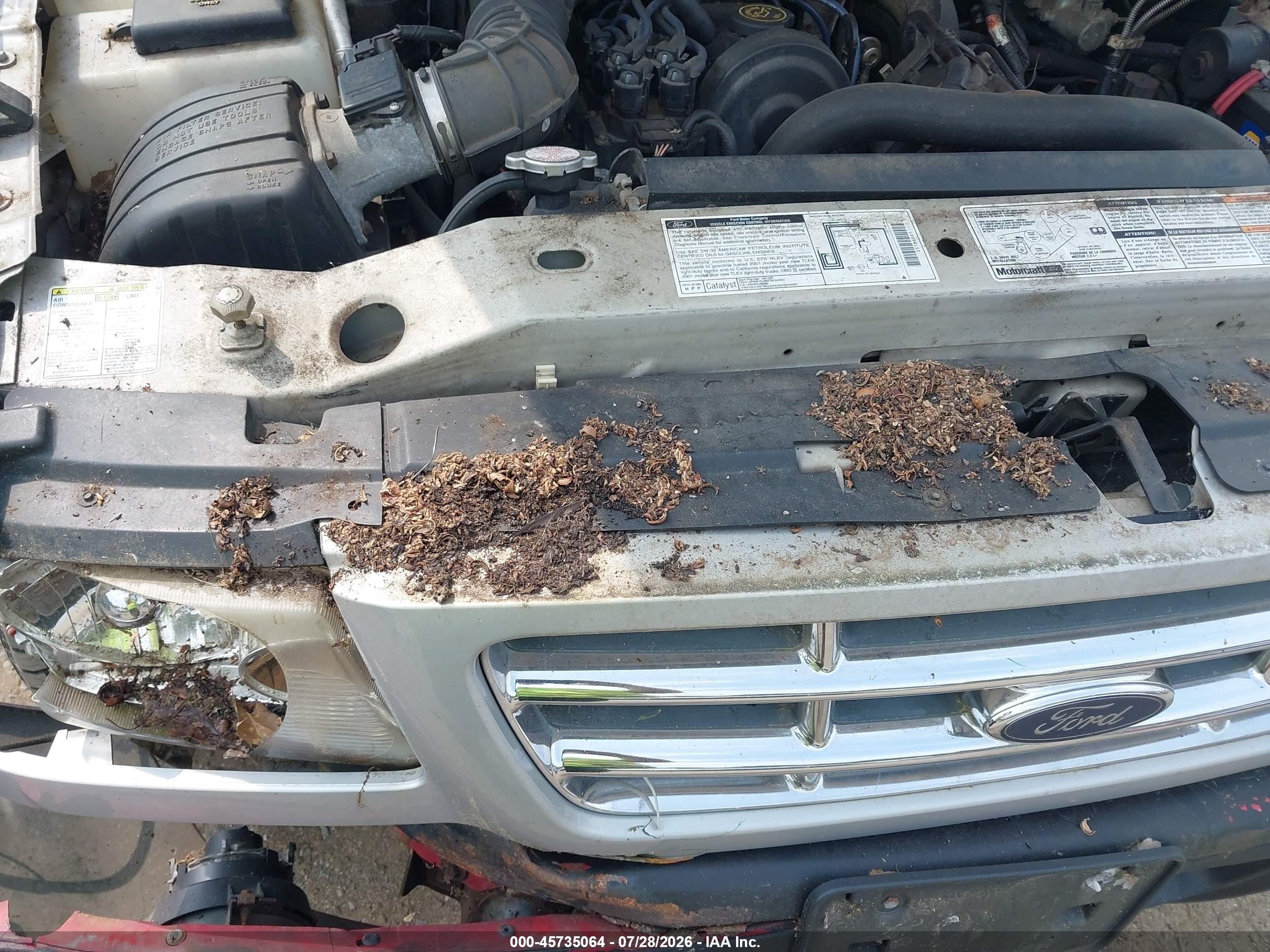 2001 Ford Ranger Xl/xlt Серебряный vin: 1FTYR10C51TA20592