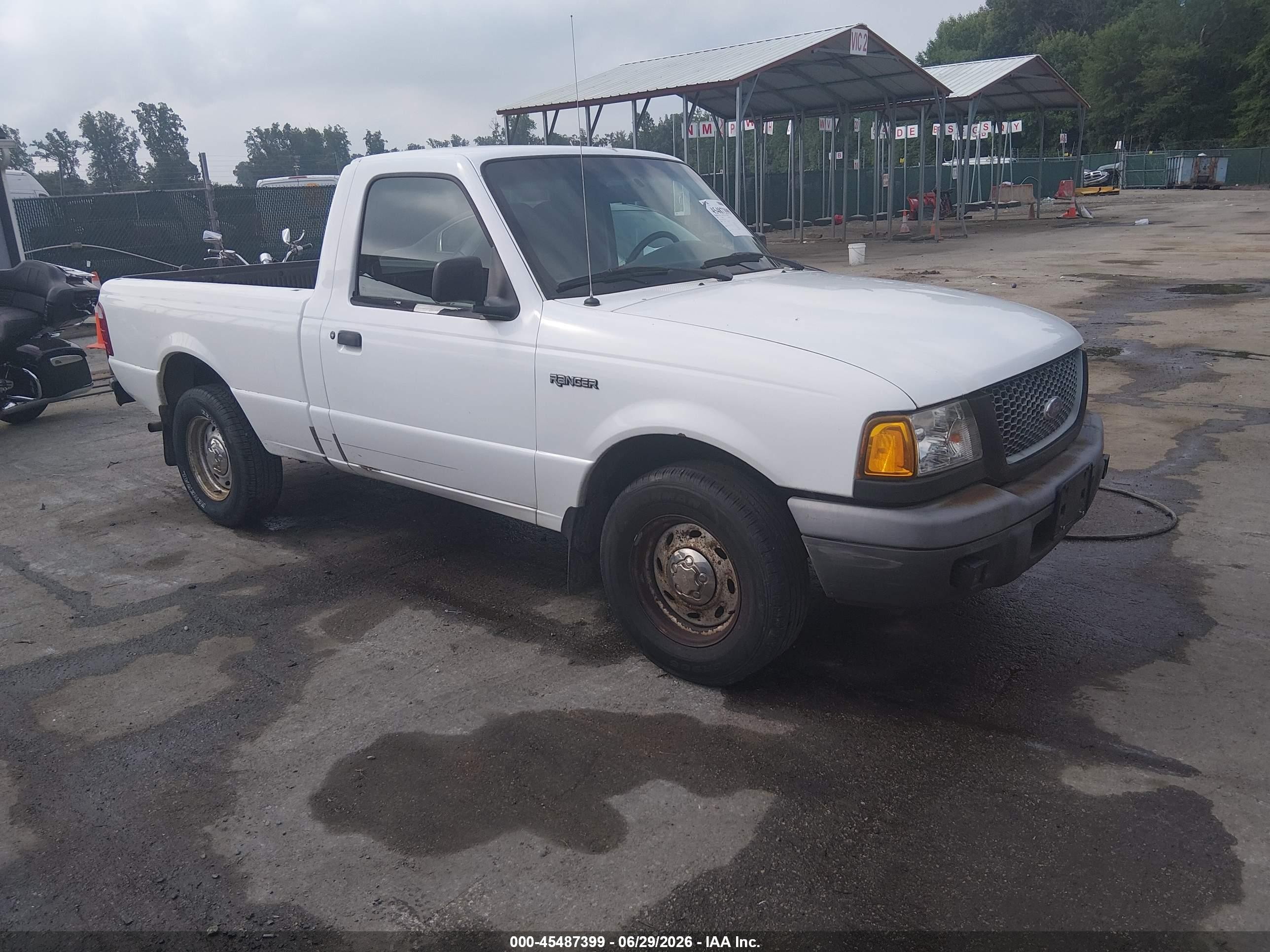 2001 Ford Ranger Xl/xlt White vin: 1FTYR10C51TA34041