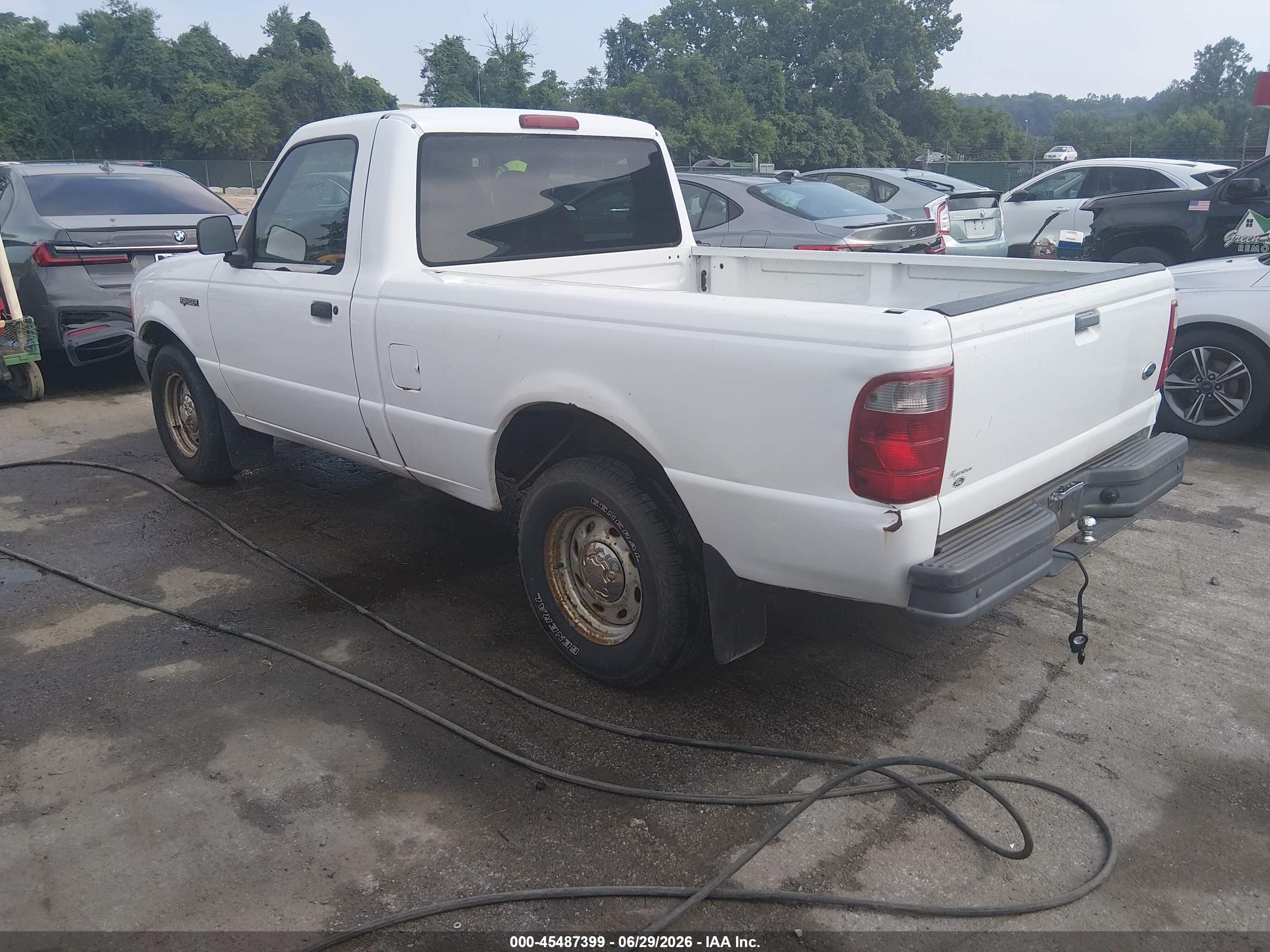 2001 Ford Ranger Xl/xlt White vin: 1FTYR10C51TA34041