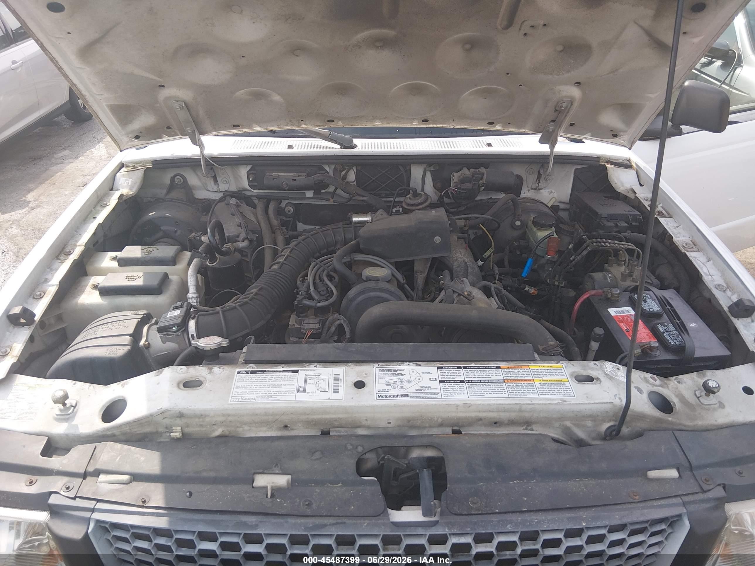 2001 Ford Ranger Xl/xlt White vin: 1FTYR10C51TA34041