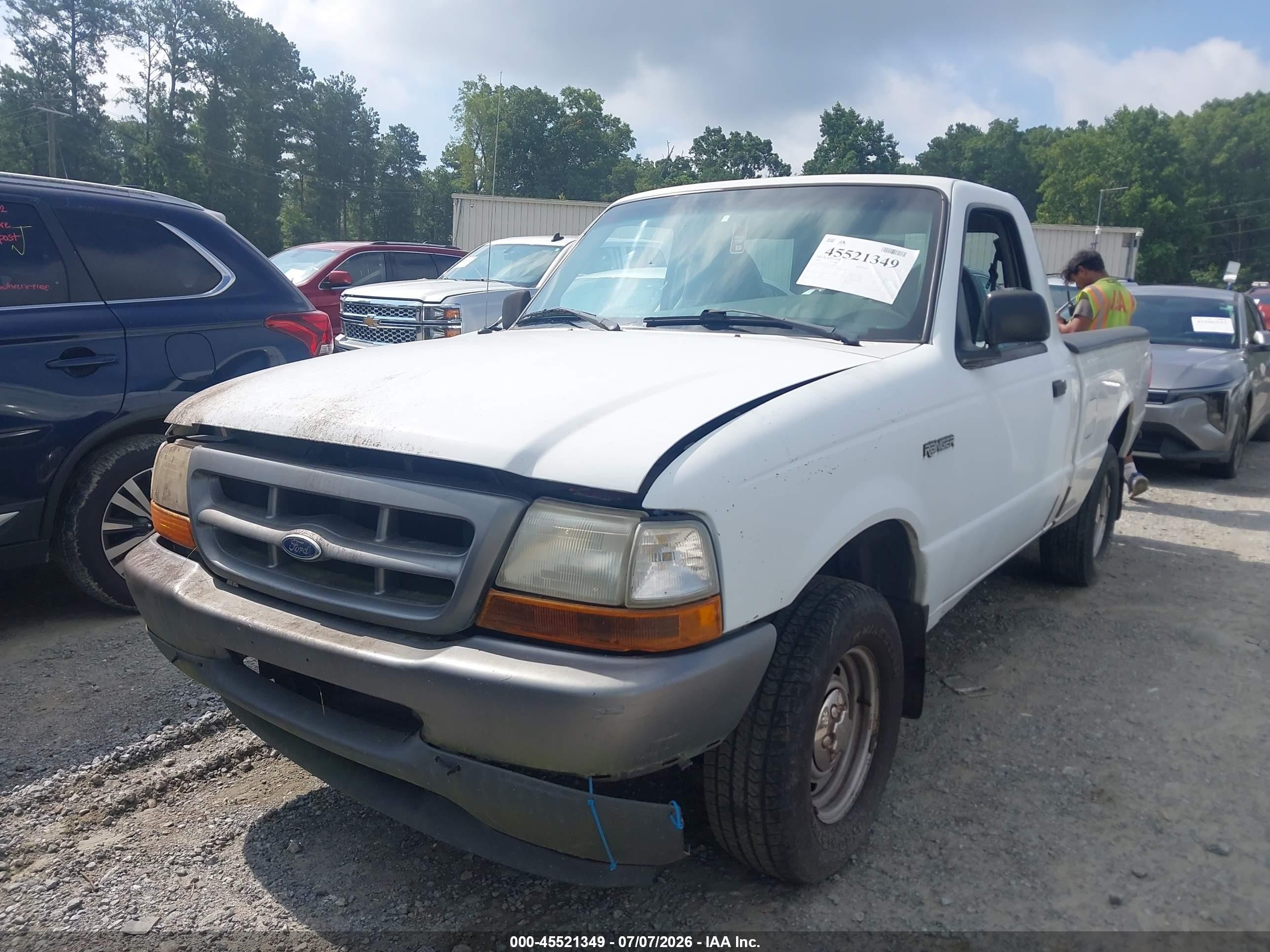 1998 Ford Ranger Splash/xl/xlt White vin: 1FTYR10C5WUC13214