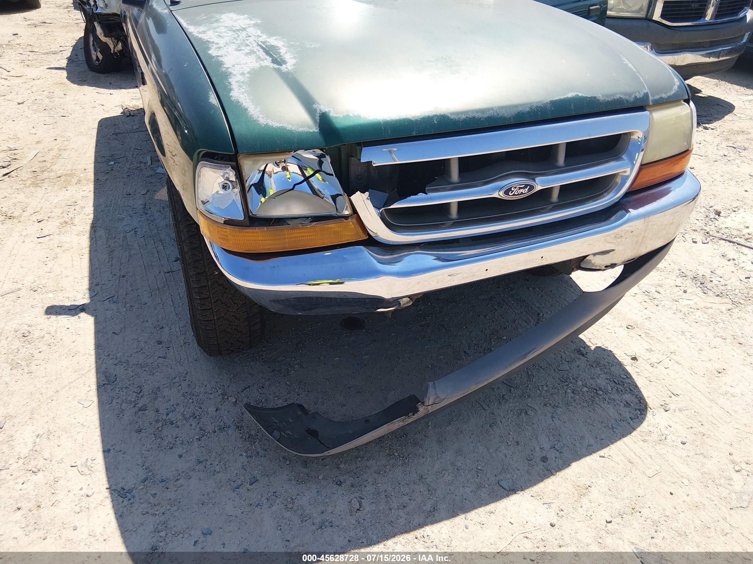 1999 Ford Ranger Xl/xlt Green vin: 1FTYR10C5XUA58102