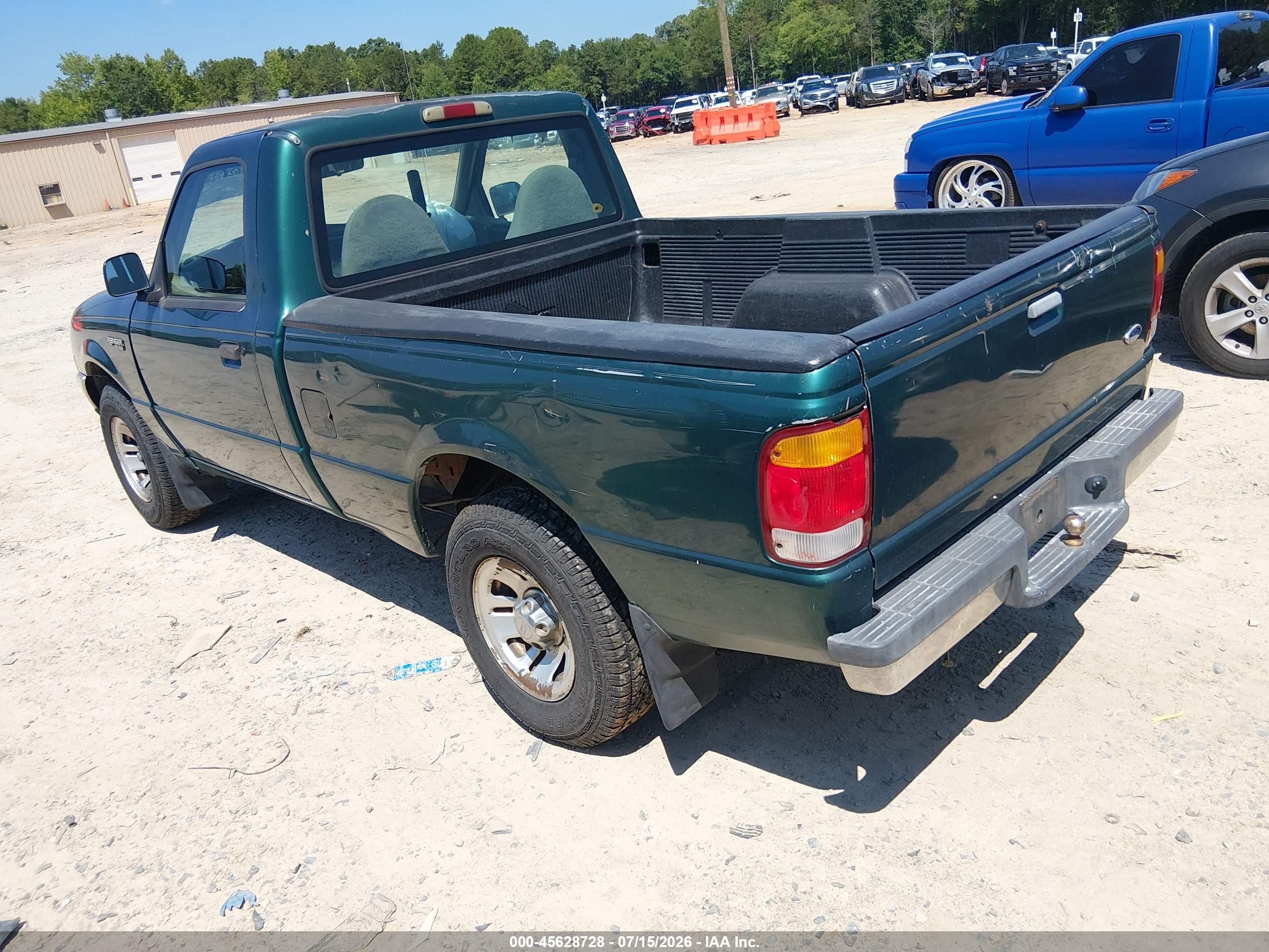 1999 Ford Ranger Xl/xlt Green vin: 1FTYR10C5XUA58102