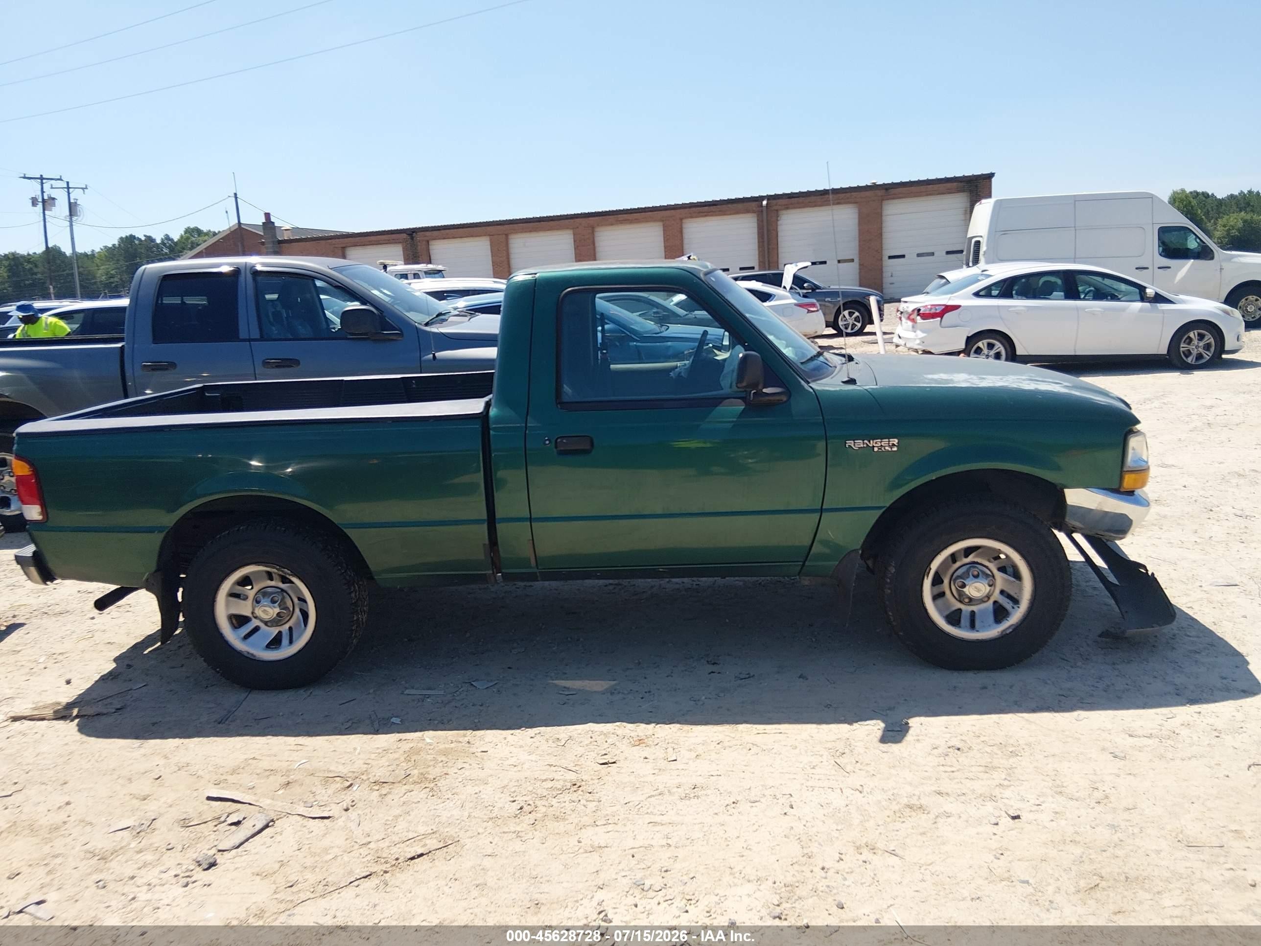 1999 Ford Ranger Xl/xlt Green vin: 1FTYR10C5XUA58102