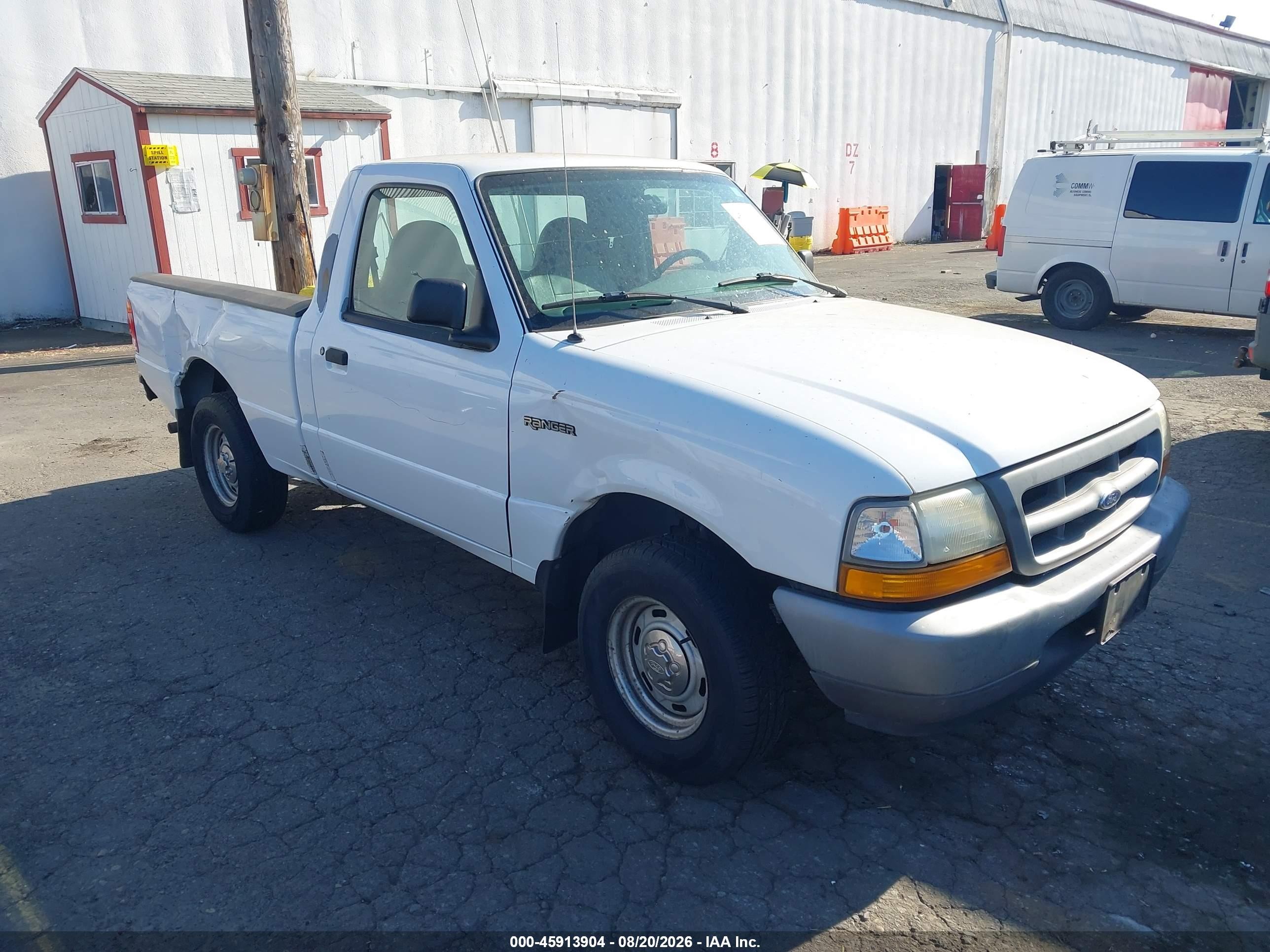 1999 Ford Ranger Xl/xlt White vin: 1FTYR10C5XUB37365