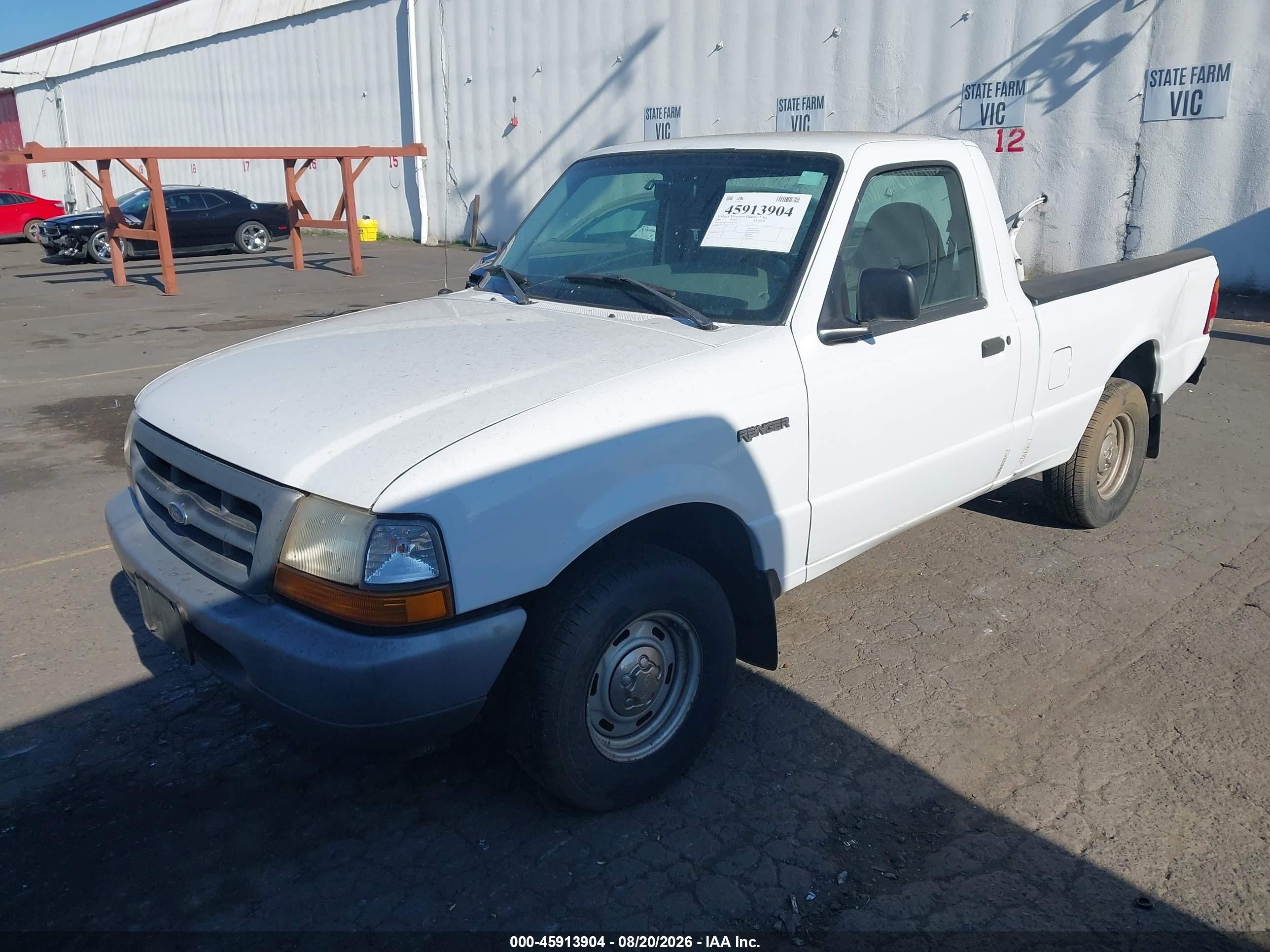 1999 Ford Ranger Xl/xlt White vin: 1FTYR10C5XUB37365