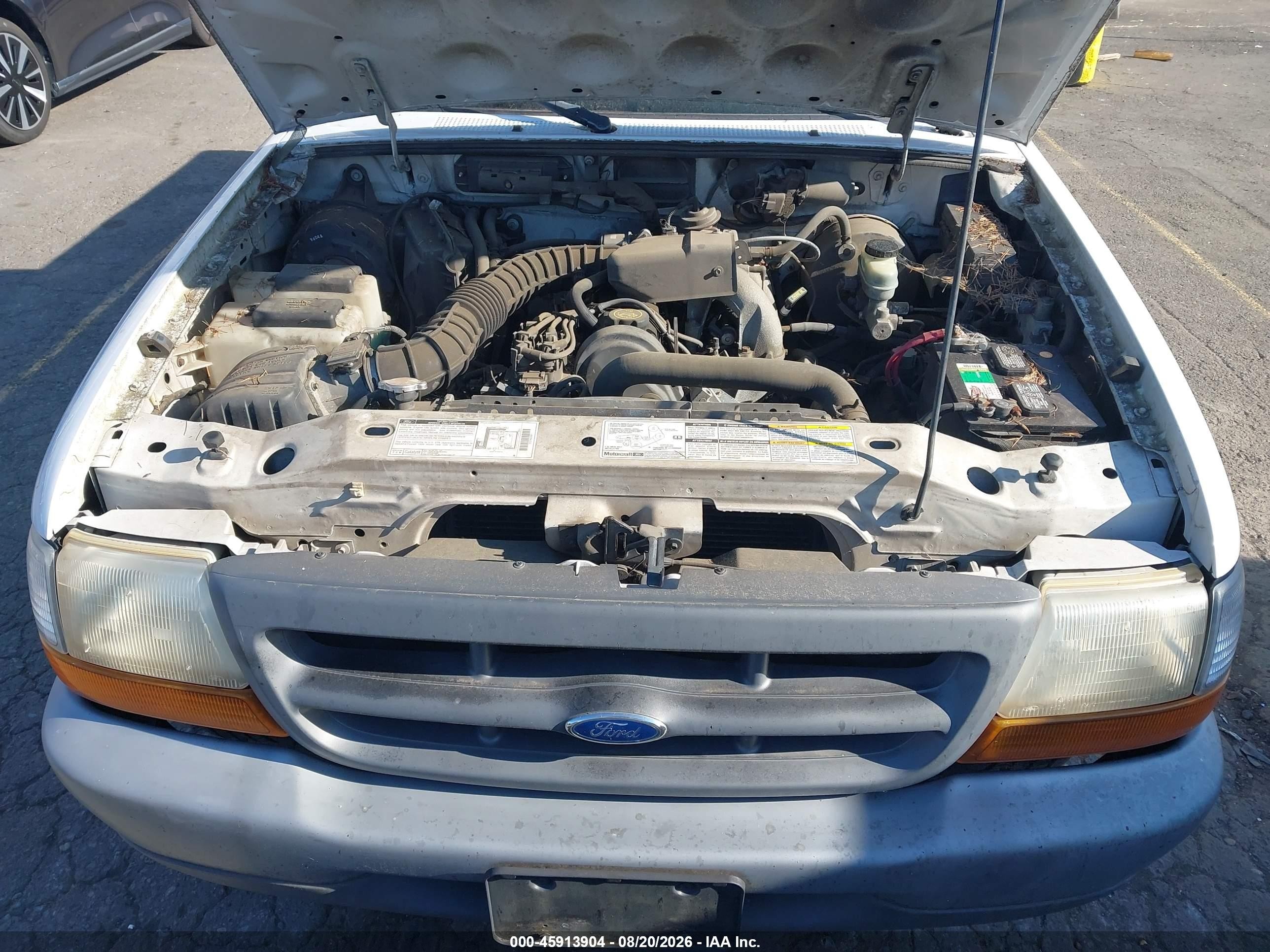 1999 Ford Ranger Xl/xlt White vin: 1FTYR10C5XUB37365