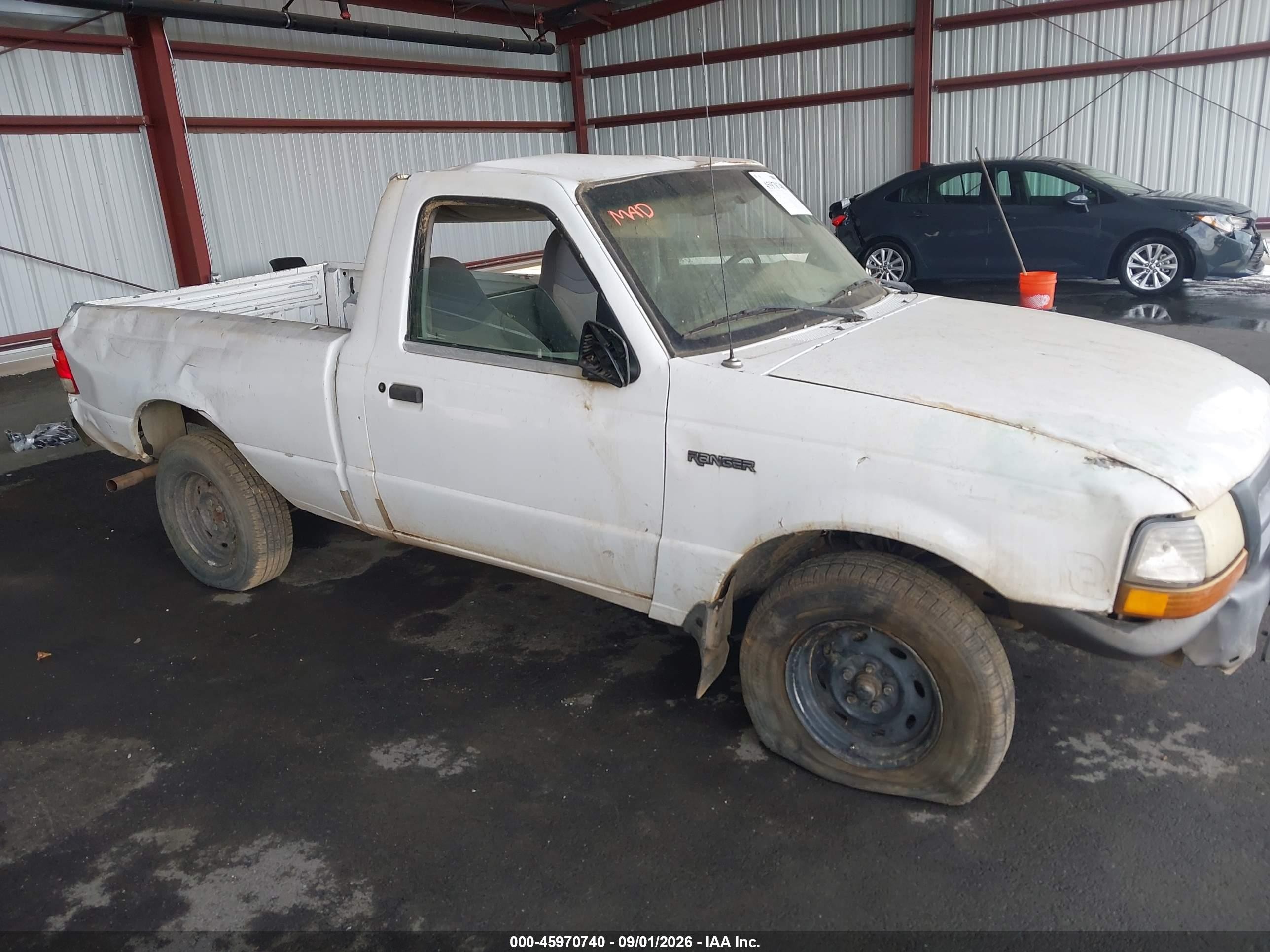 2000 Ford Ranger Xl/xlt White vin: 1FTYR10C5YTB41651
