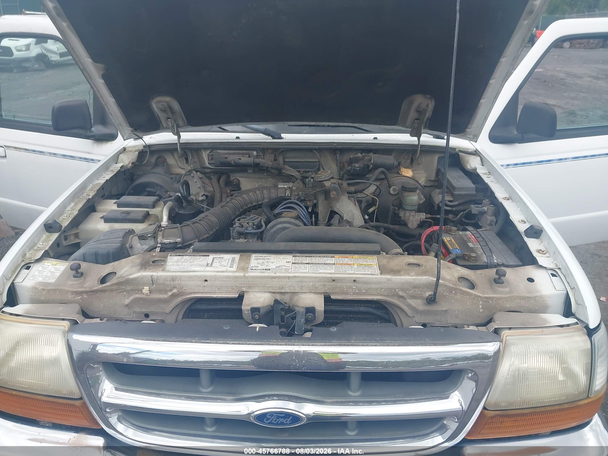 1998 Ford Ranger Splash/xl/xlt White vin: 1FTYR10C6WUD06999