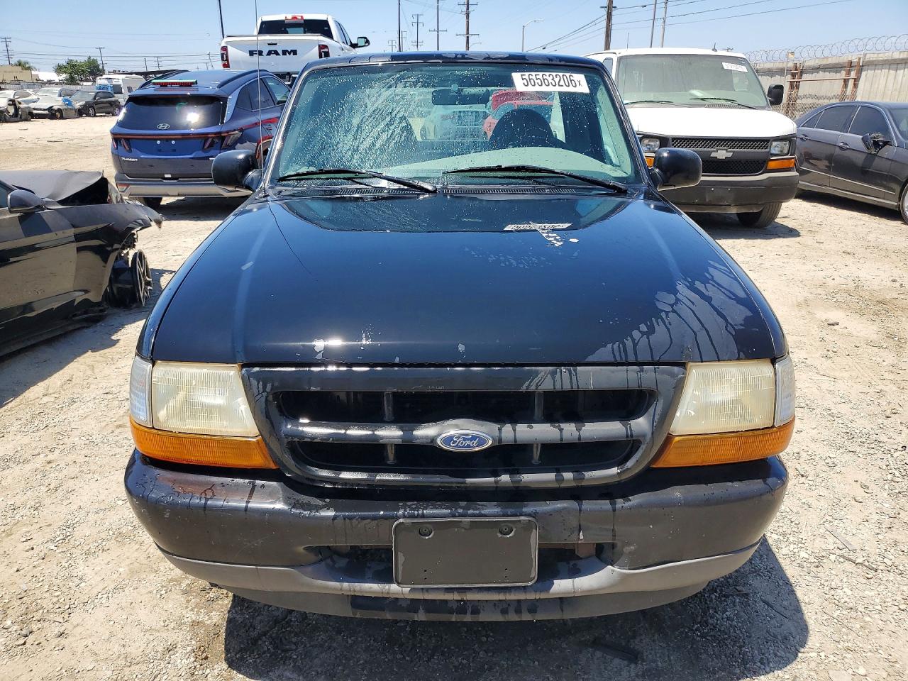1999 Ford Ranger Black vin: 1FTYR10C6XPB02820