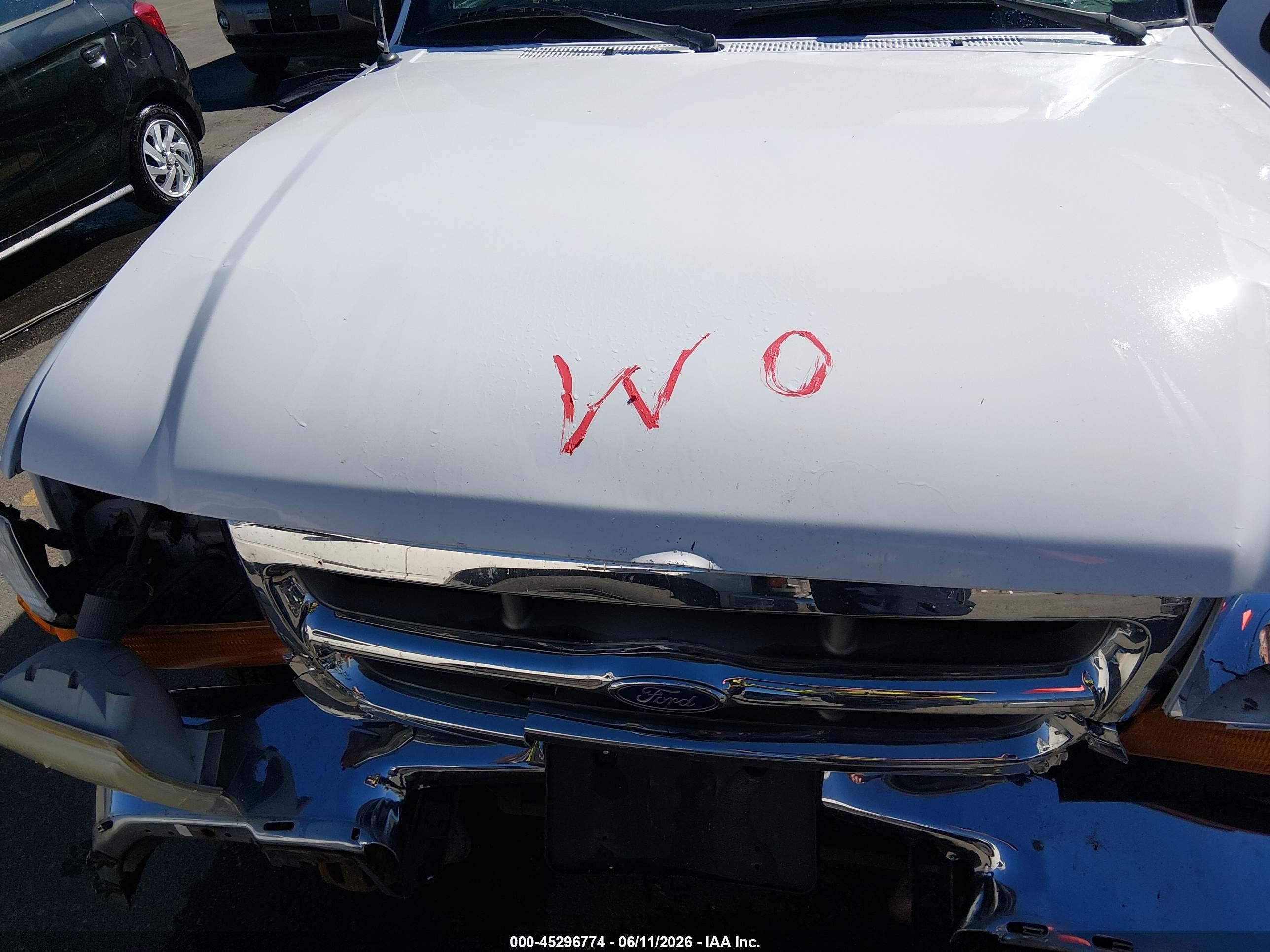 1999 Ford Ranger Xl/xlt White vin: 1FTYR10C6XUB72383