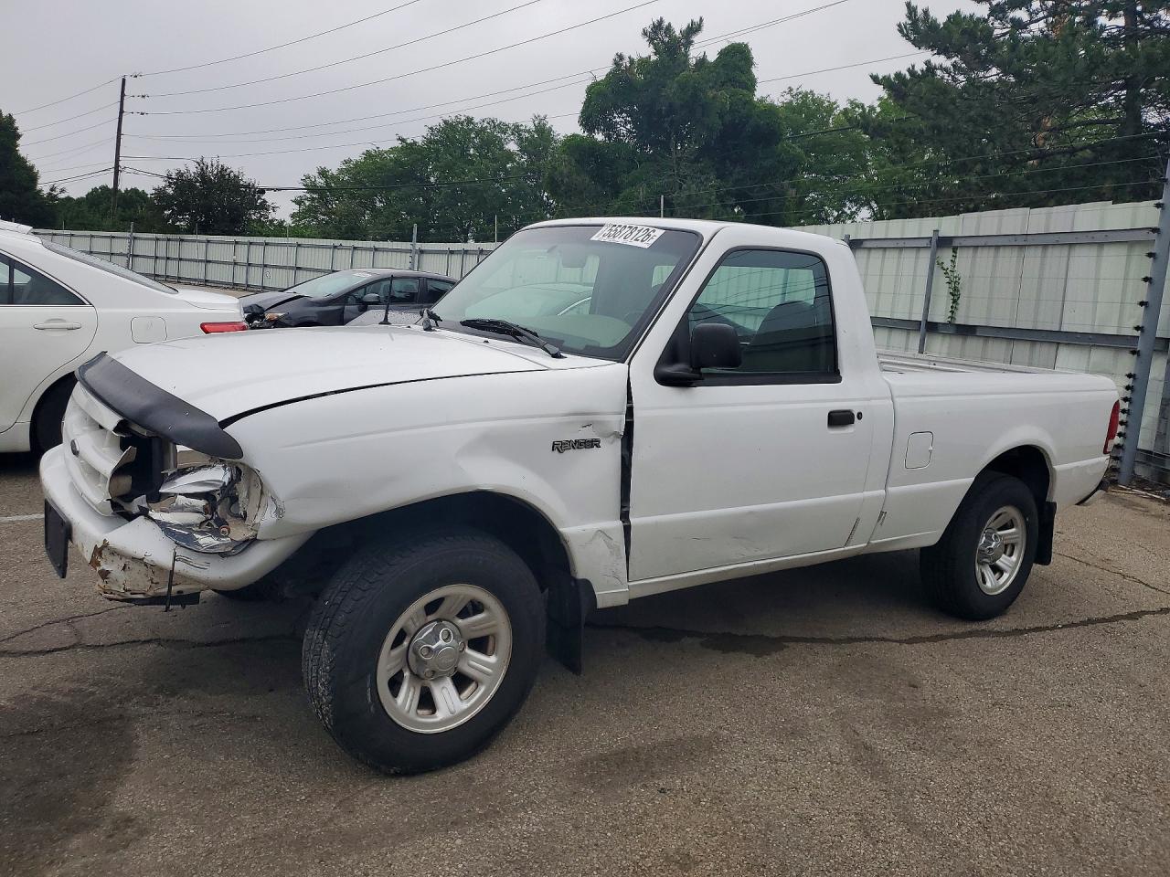 2000 Ford Ranger White vin: 1FTYR10C6YPA50266