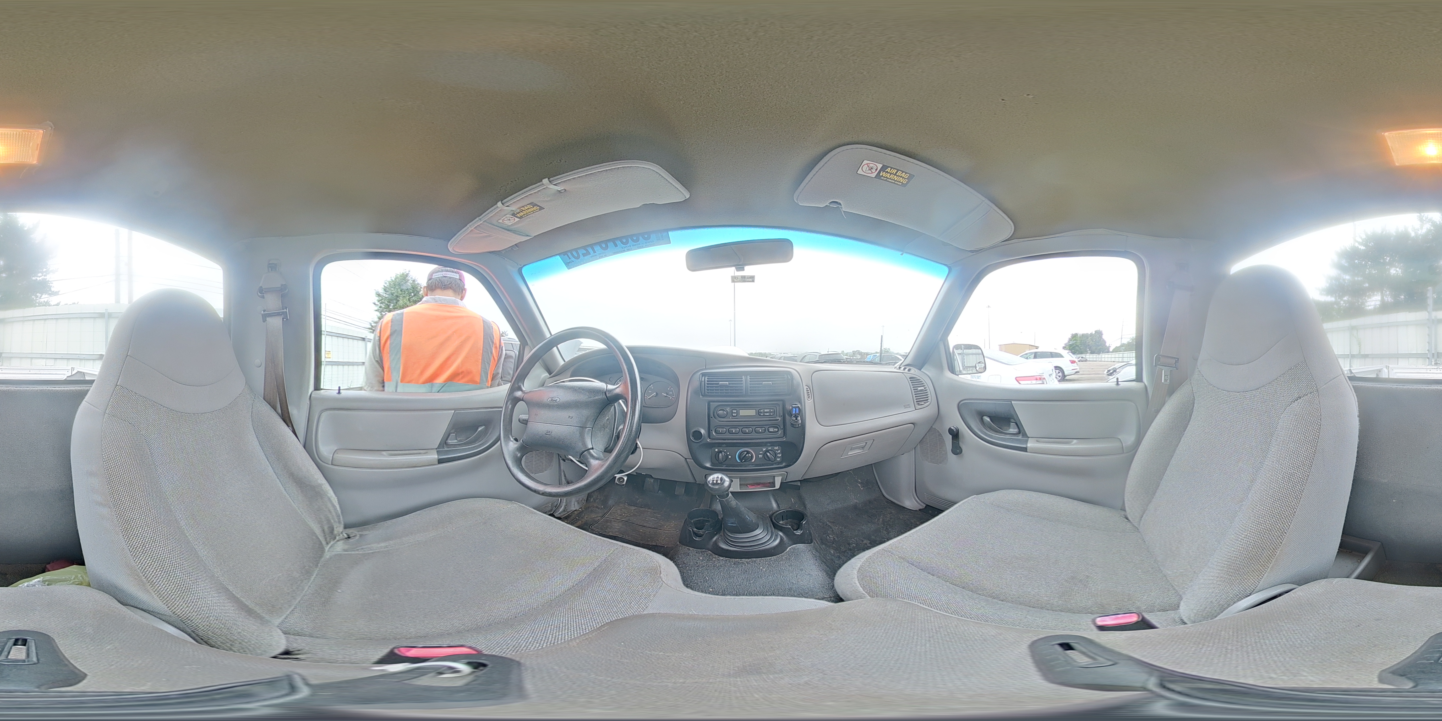 2000 Ford Ranger White vin: 1FTYR10C6YPA50266