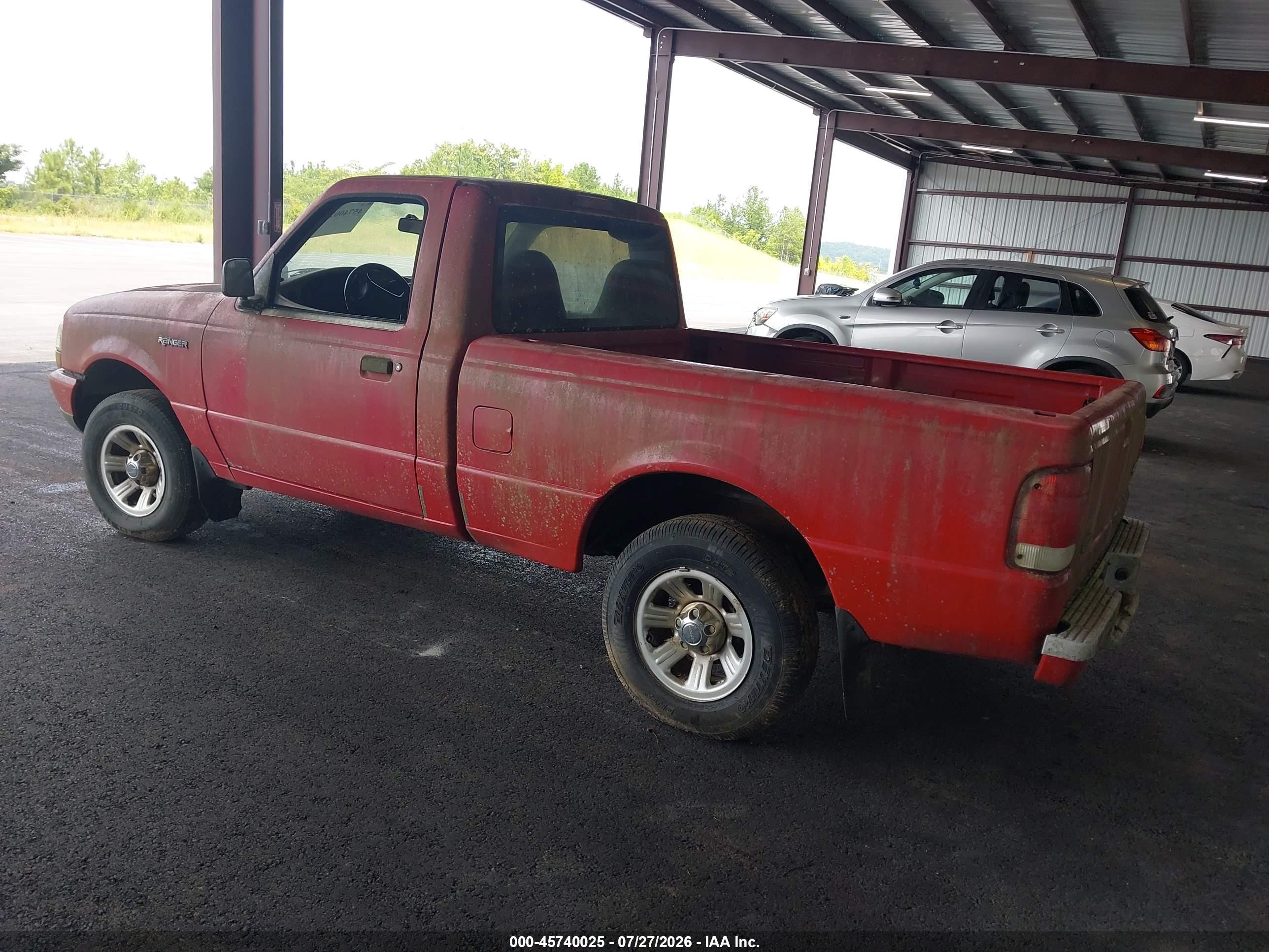 2000 Ford Ranger Xl/xlt Red vin: 1FTYR10C6YPB57320