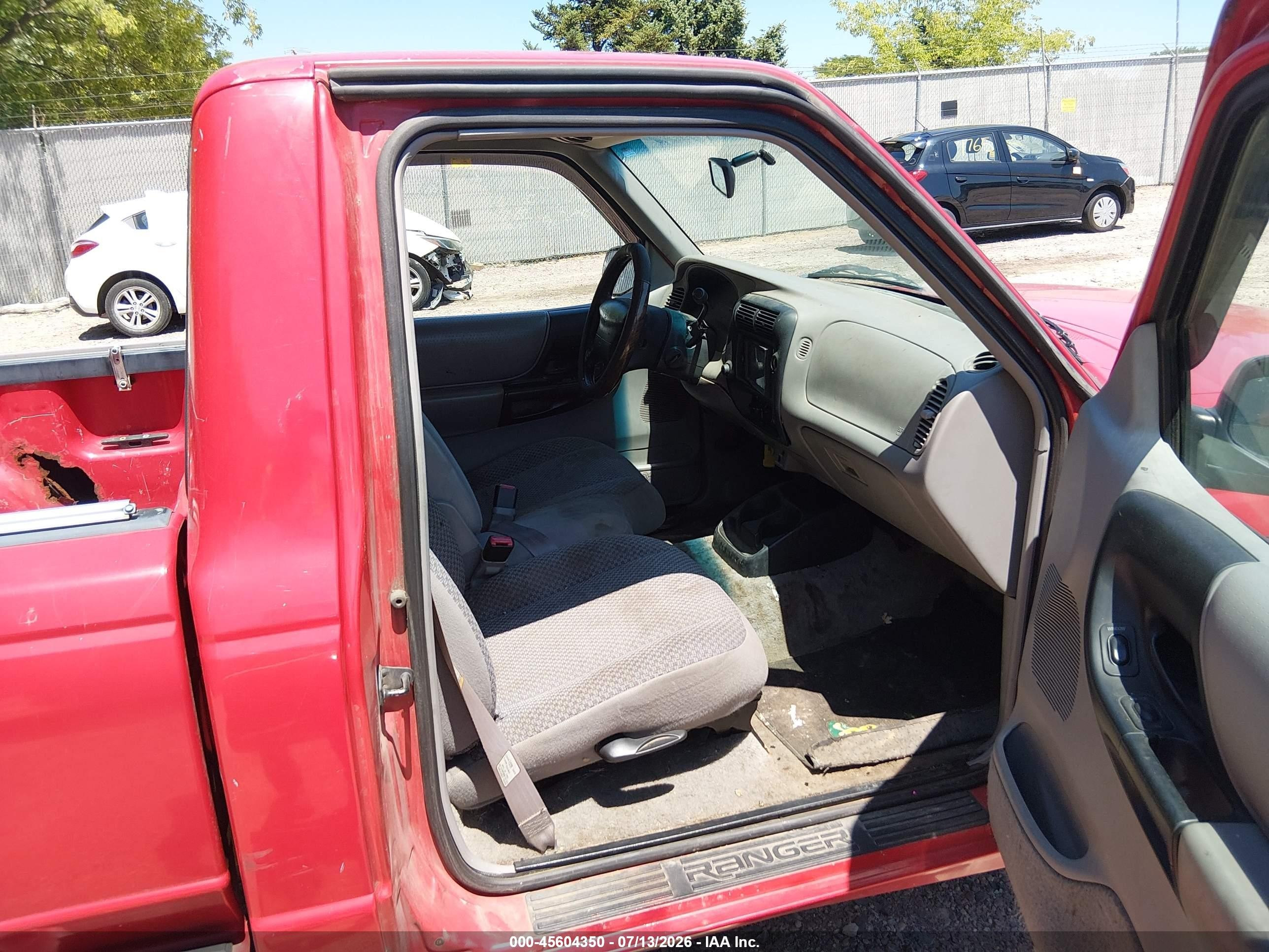 1998 Ford Ranger Splash/xl/xlt Red vin: 1FTYR10C7WPA74430