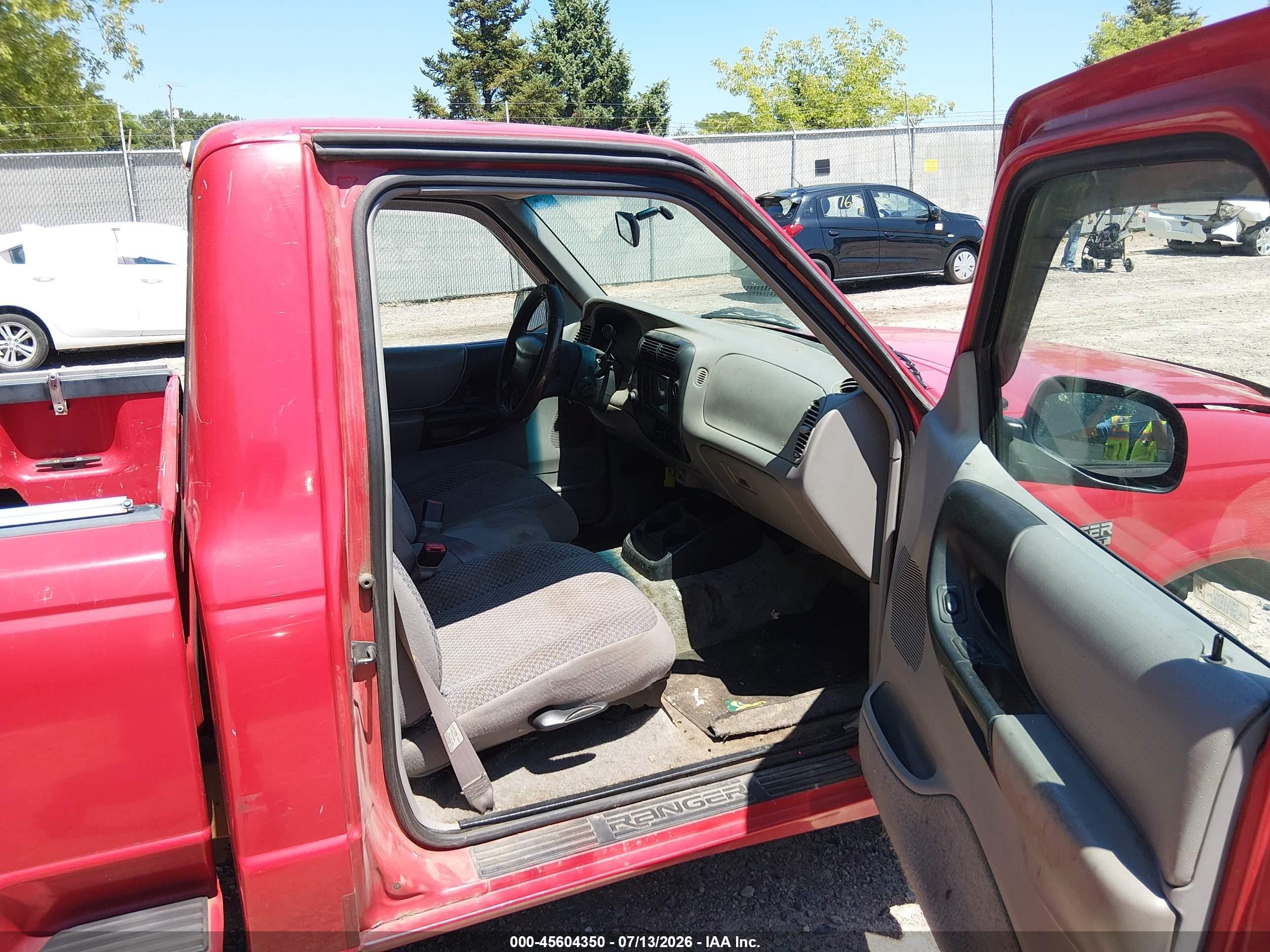 1998 Ford Ranger Splash/xl/xlt Red vin: 1FTYR10C7WPA74430
