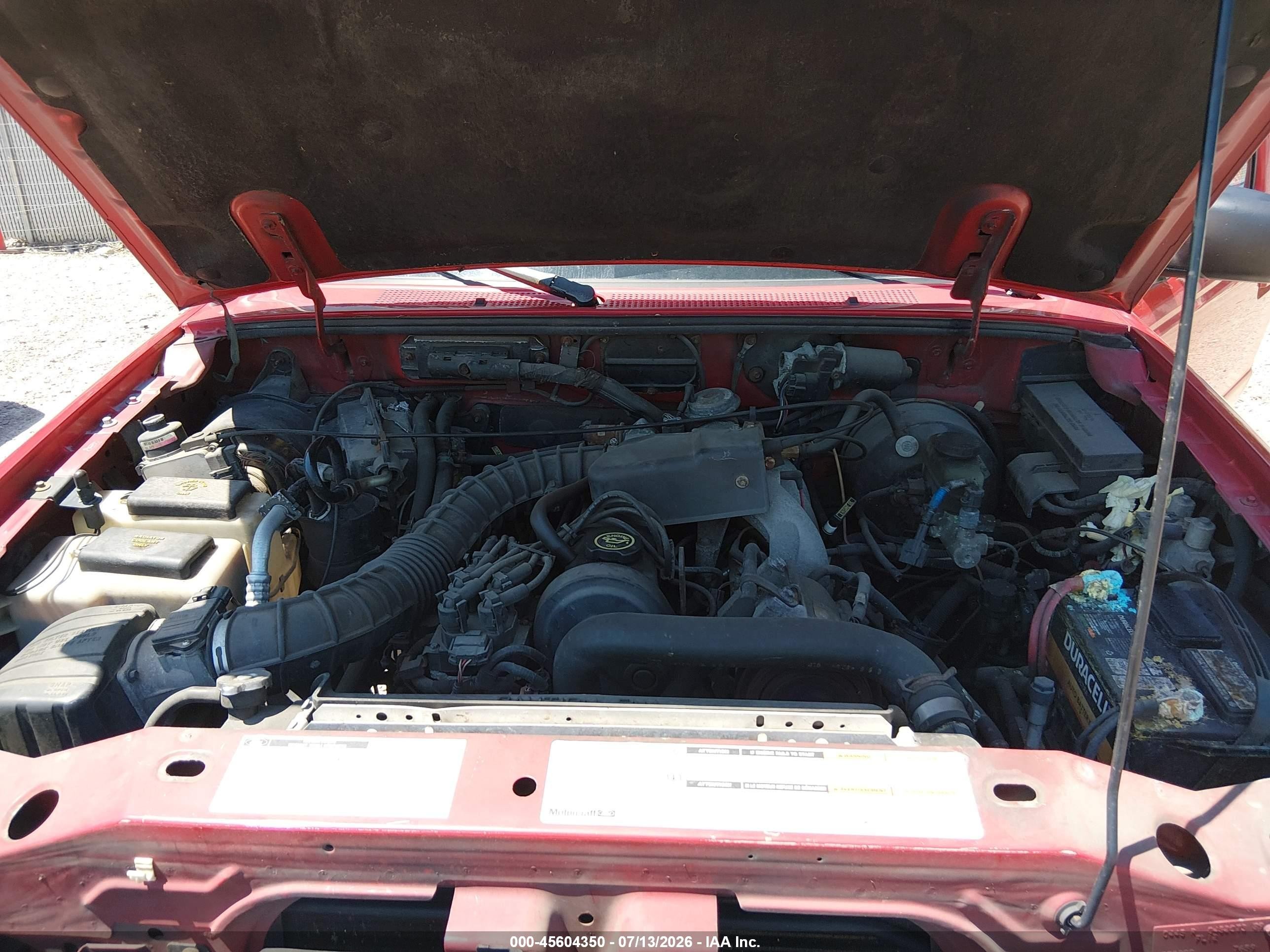 1998 Ford Ranger Splash/xl/xlt Red vin: 1FTYR10C7WPA74430